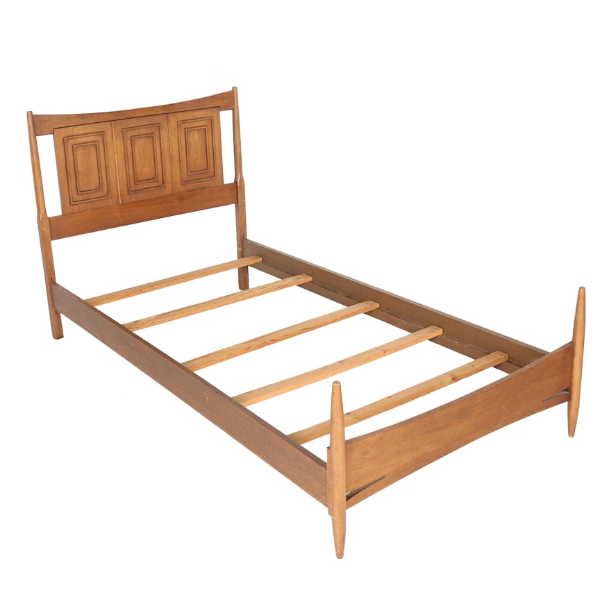 Mid Century Modern Twin Sized Bed by Broyhill
