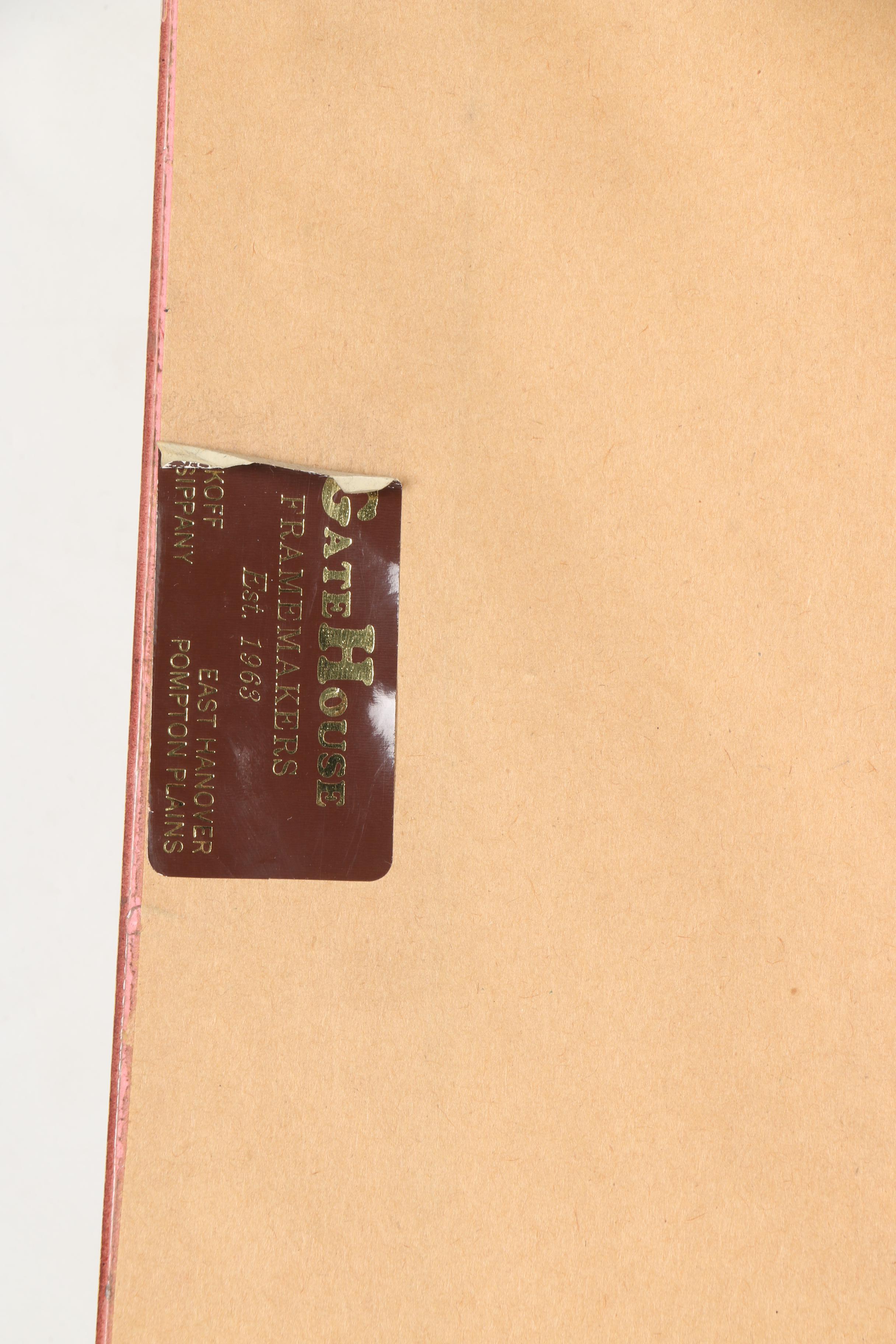 Reproduction Jan Verhas  Offset Lithograph "The Broken Flower Pot"