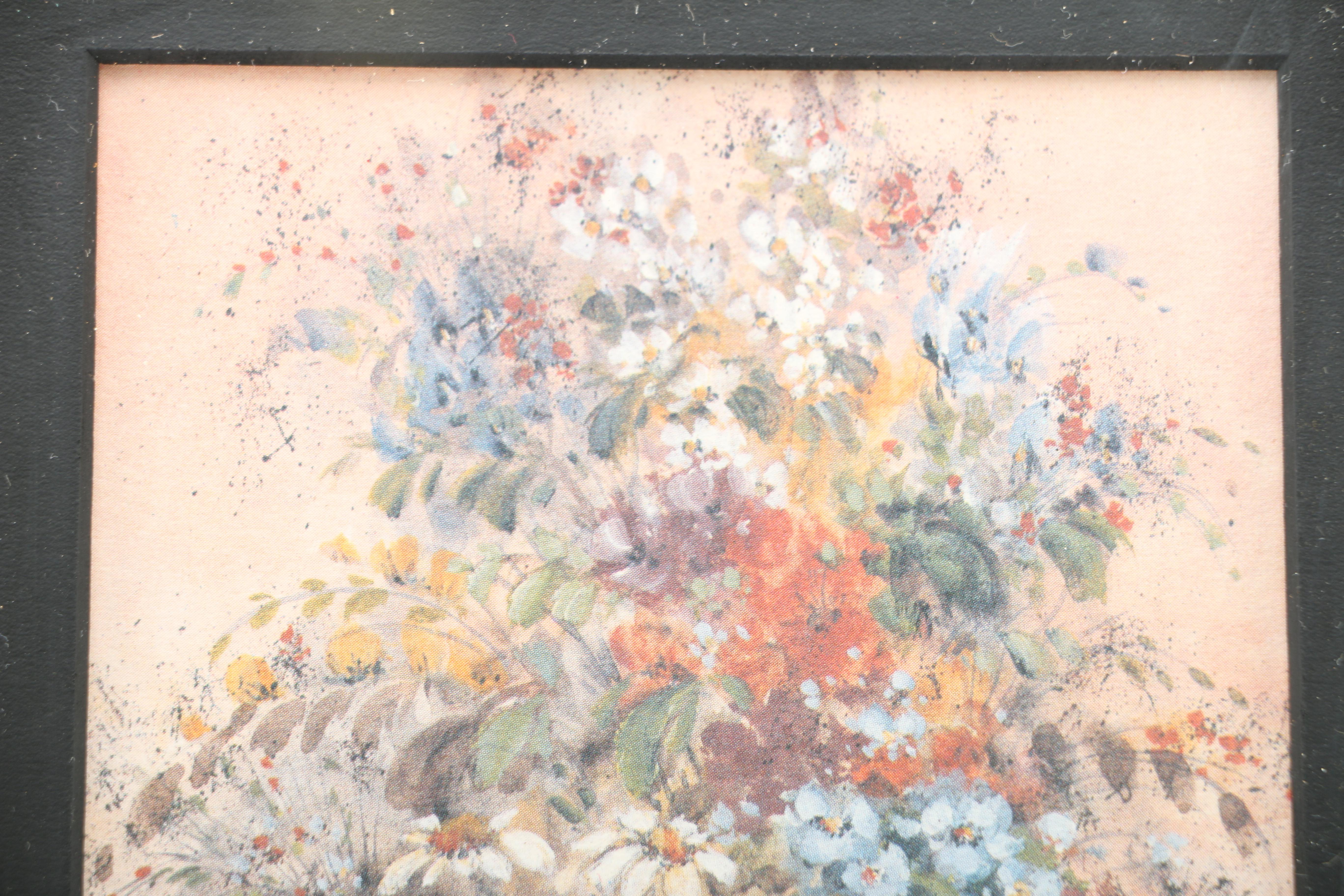 Two Floral Still Life Prints