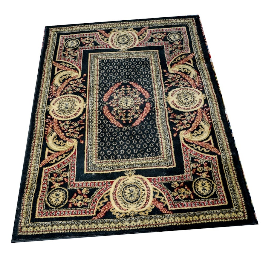 Power Loomed Maya Collection Aubusson-Style Area Rug