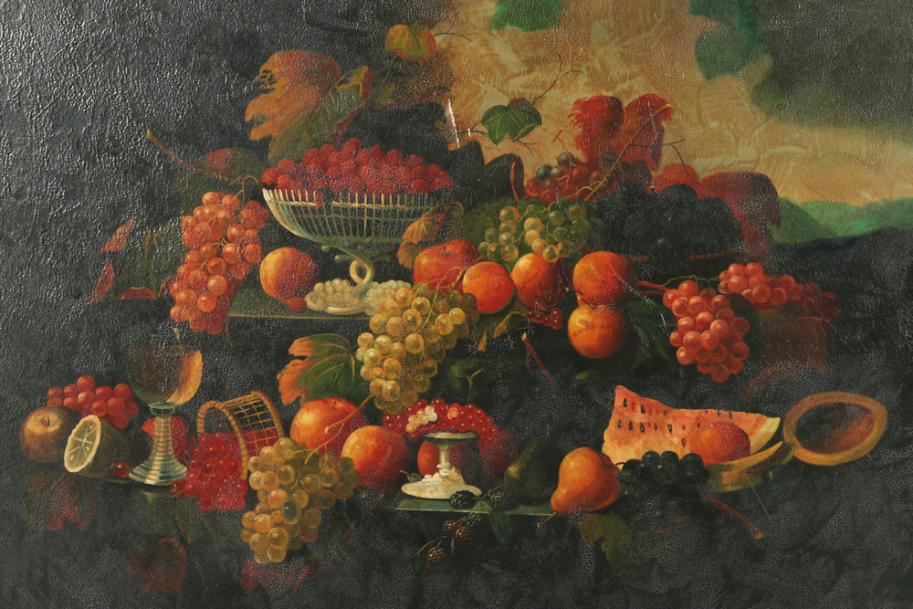 Oil on Canvas Fruit Still Life
