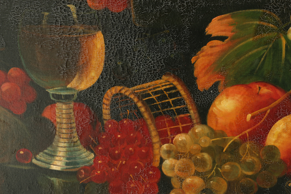 Oil on Canvas Fruit Still Life