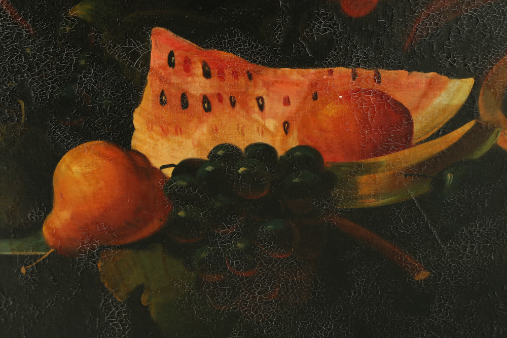 Oil on Canvas Fruit Still Life