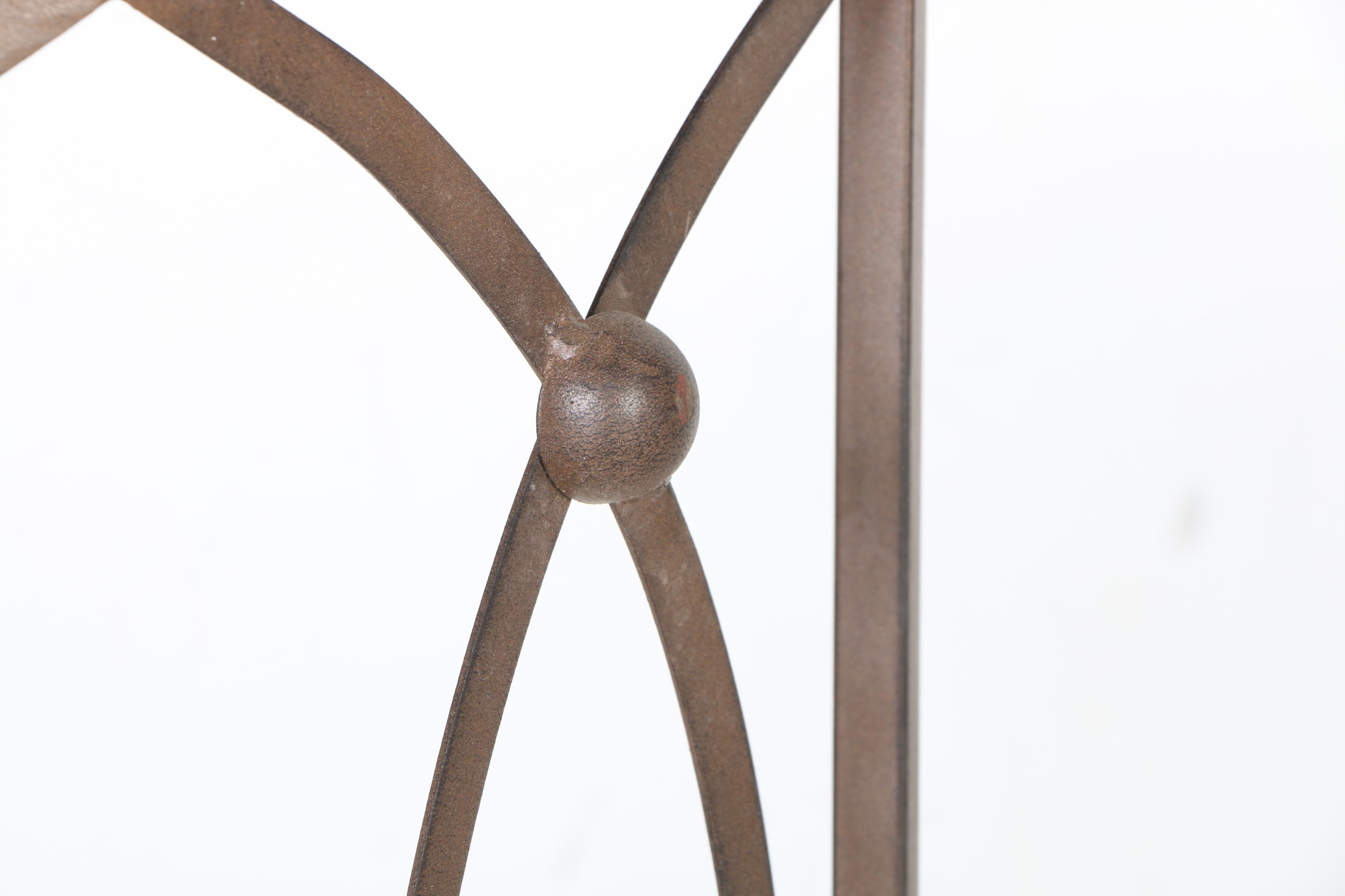 Small Metal Corner Accent Table