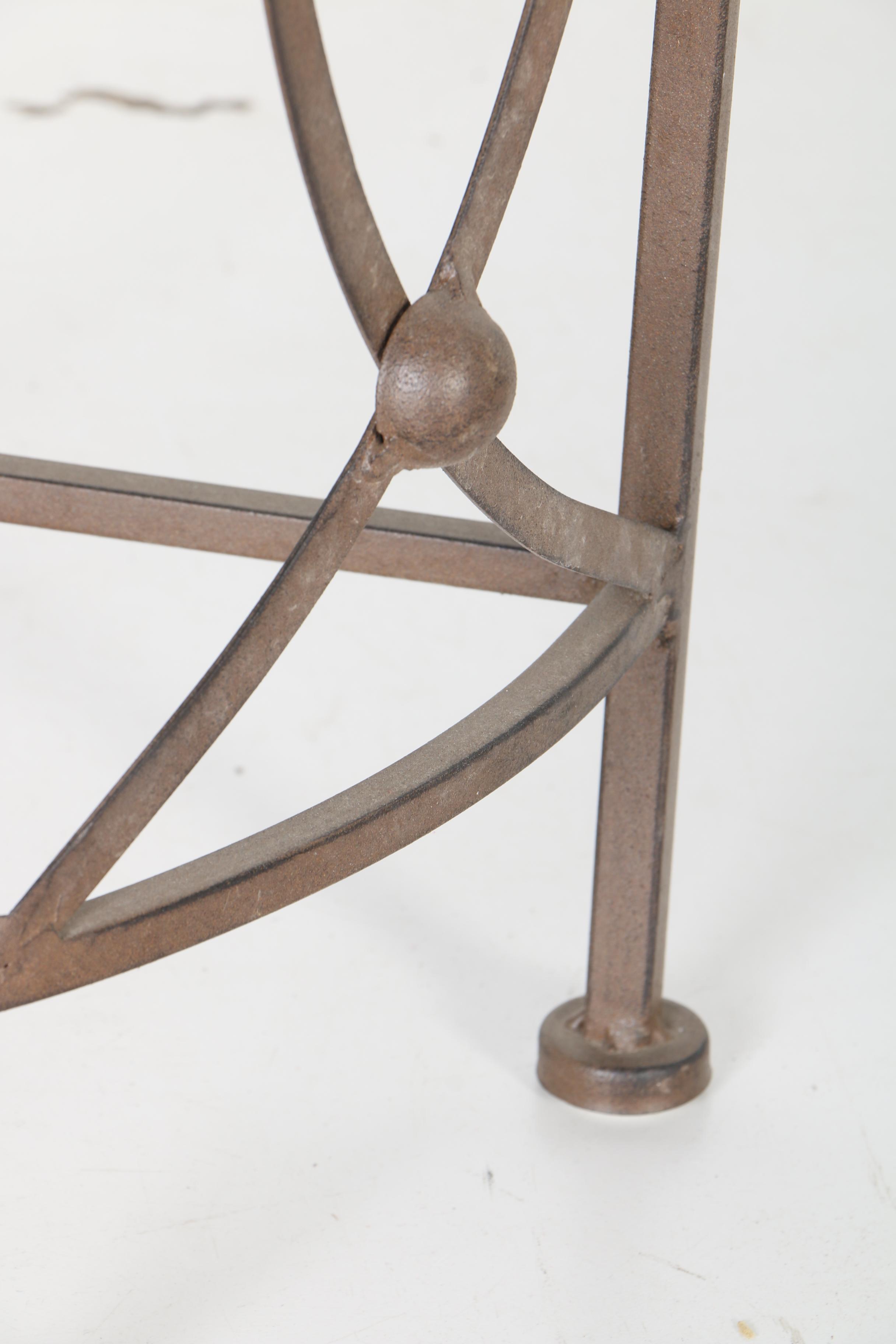 Small Metal Corner Accent Table