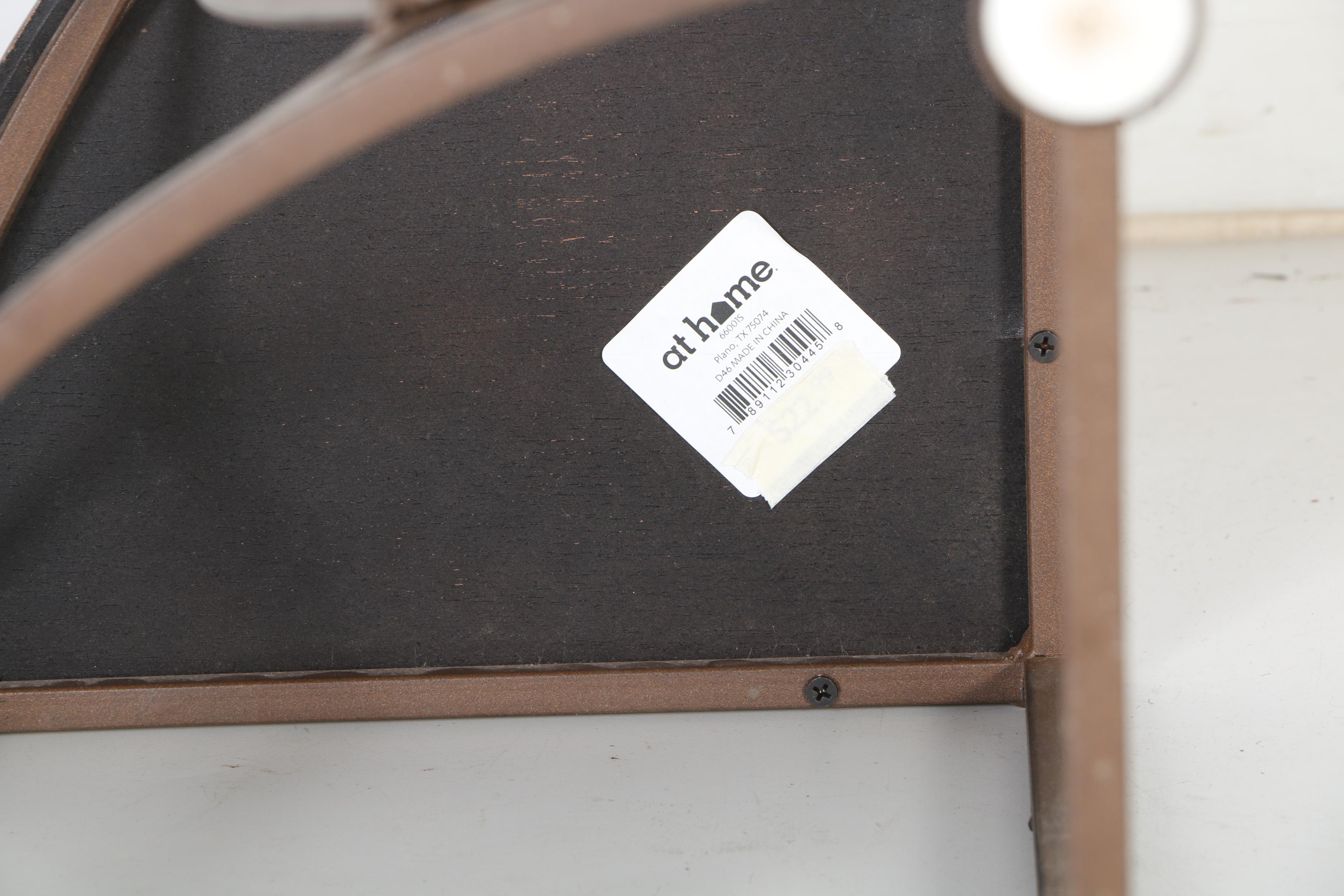 Small Metal Corner Accent Table