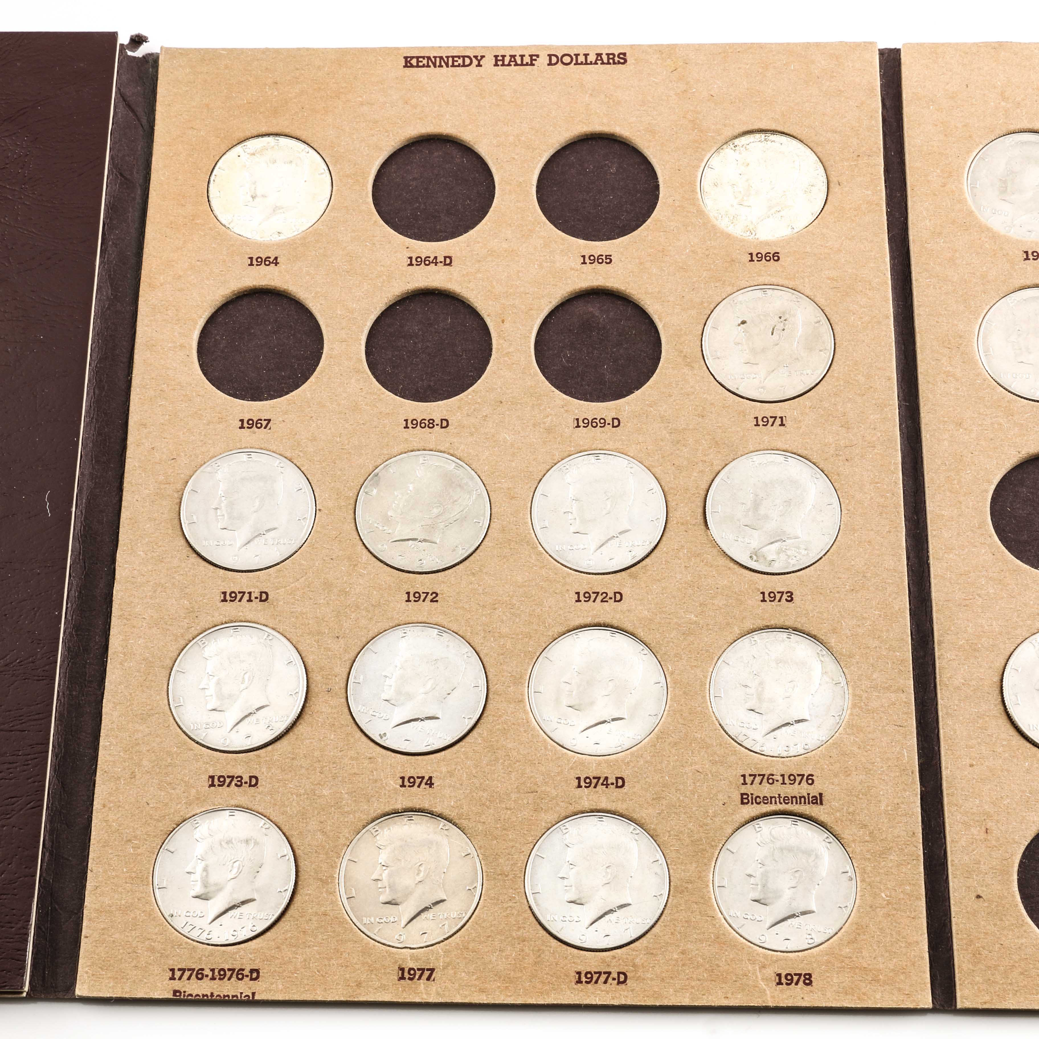 Binder of U.S. Half Dollars