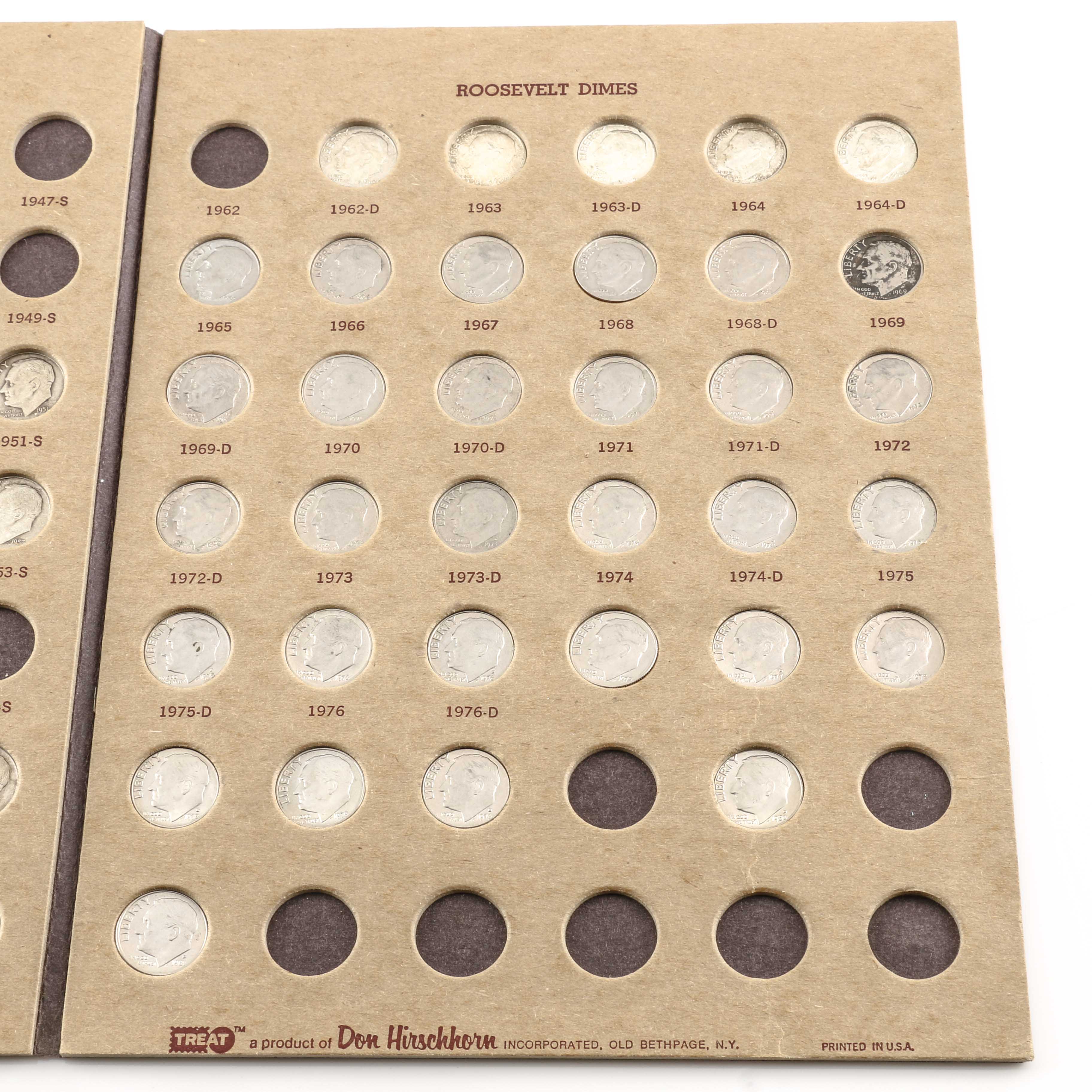 Binder of Mercury and Roosevelt Dimes