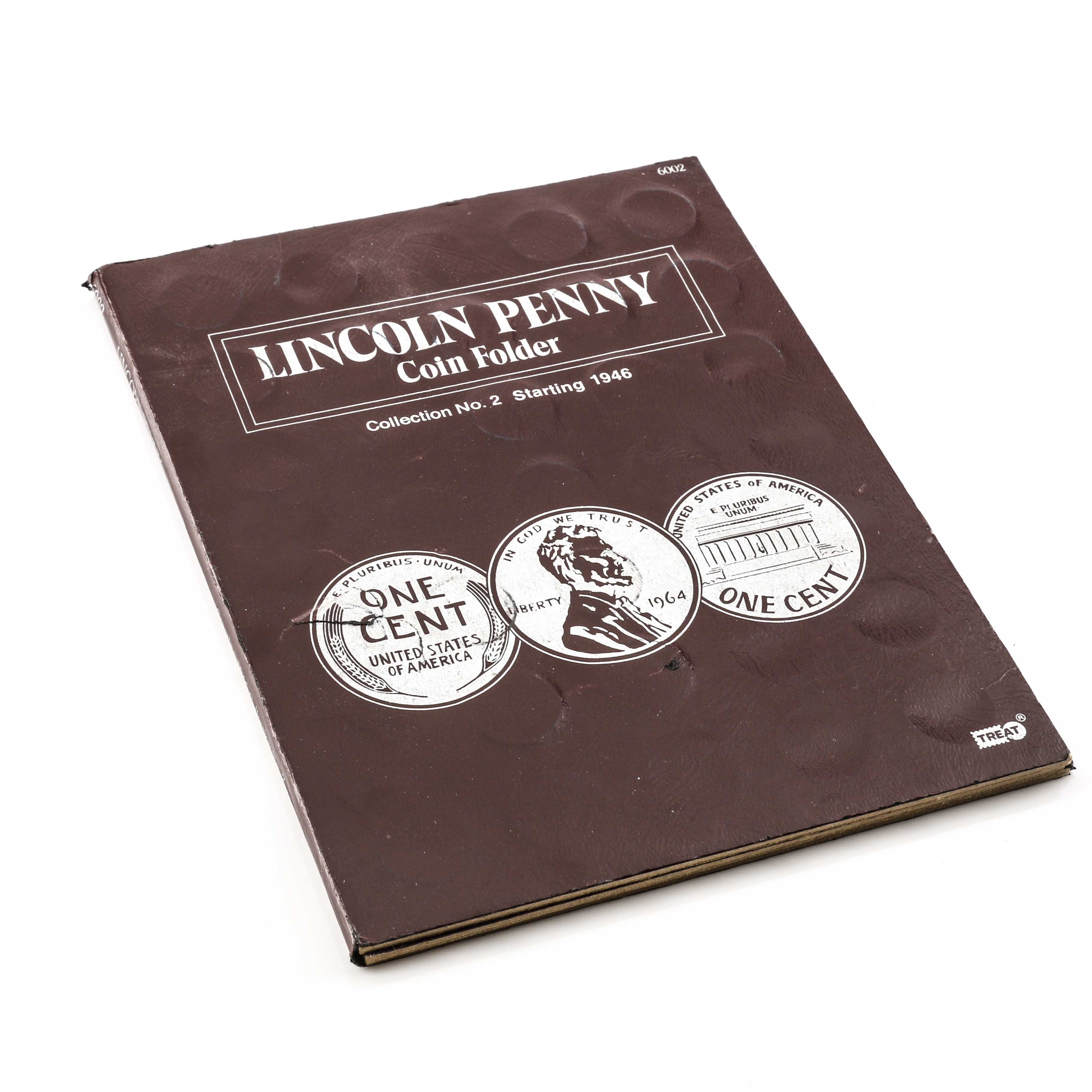 Binder of Lincoln Wheat and Memorial Reverse Pennies