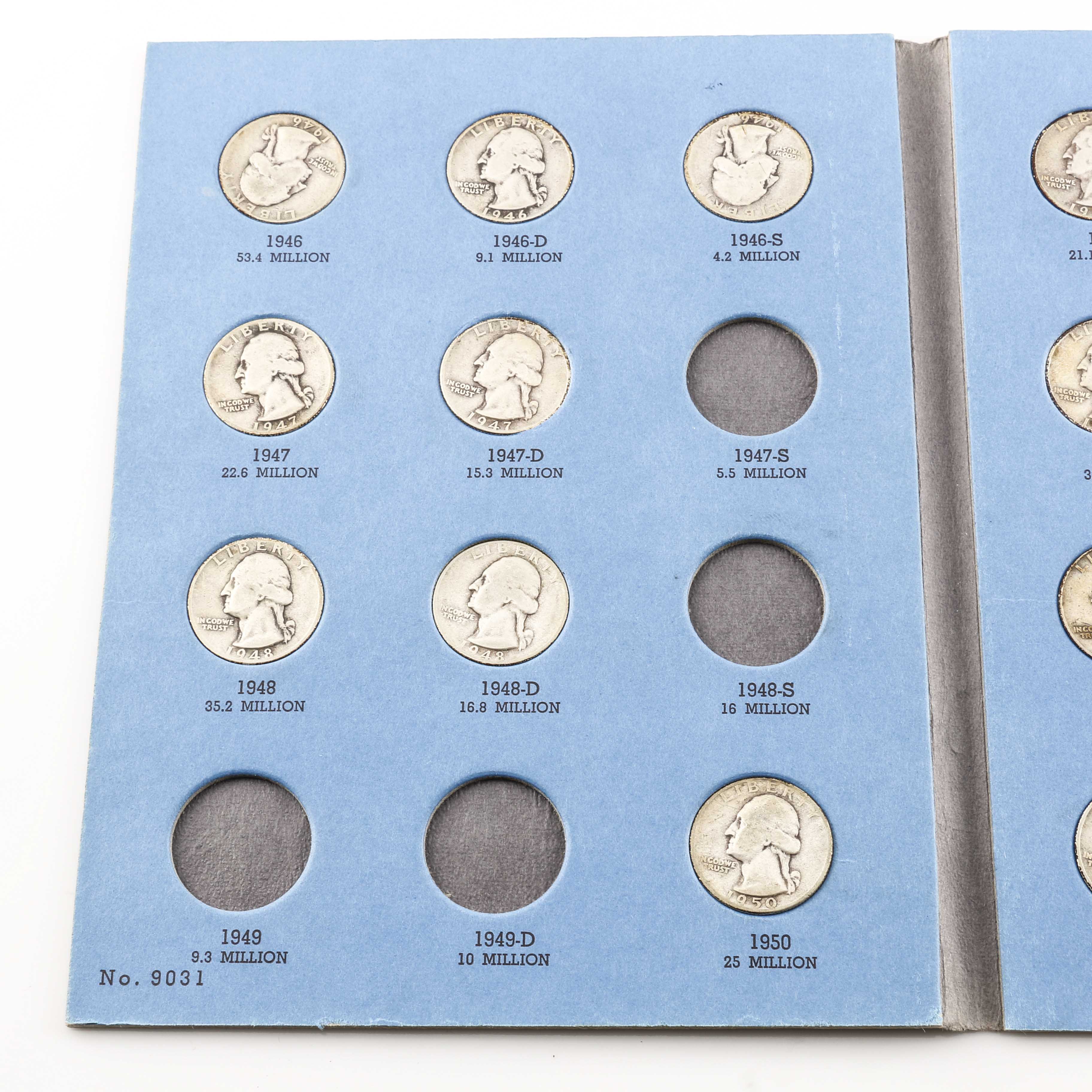 Three Whitman Binders of Washington Quarters