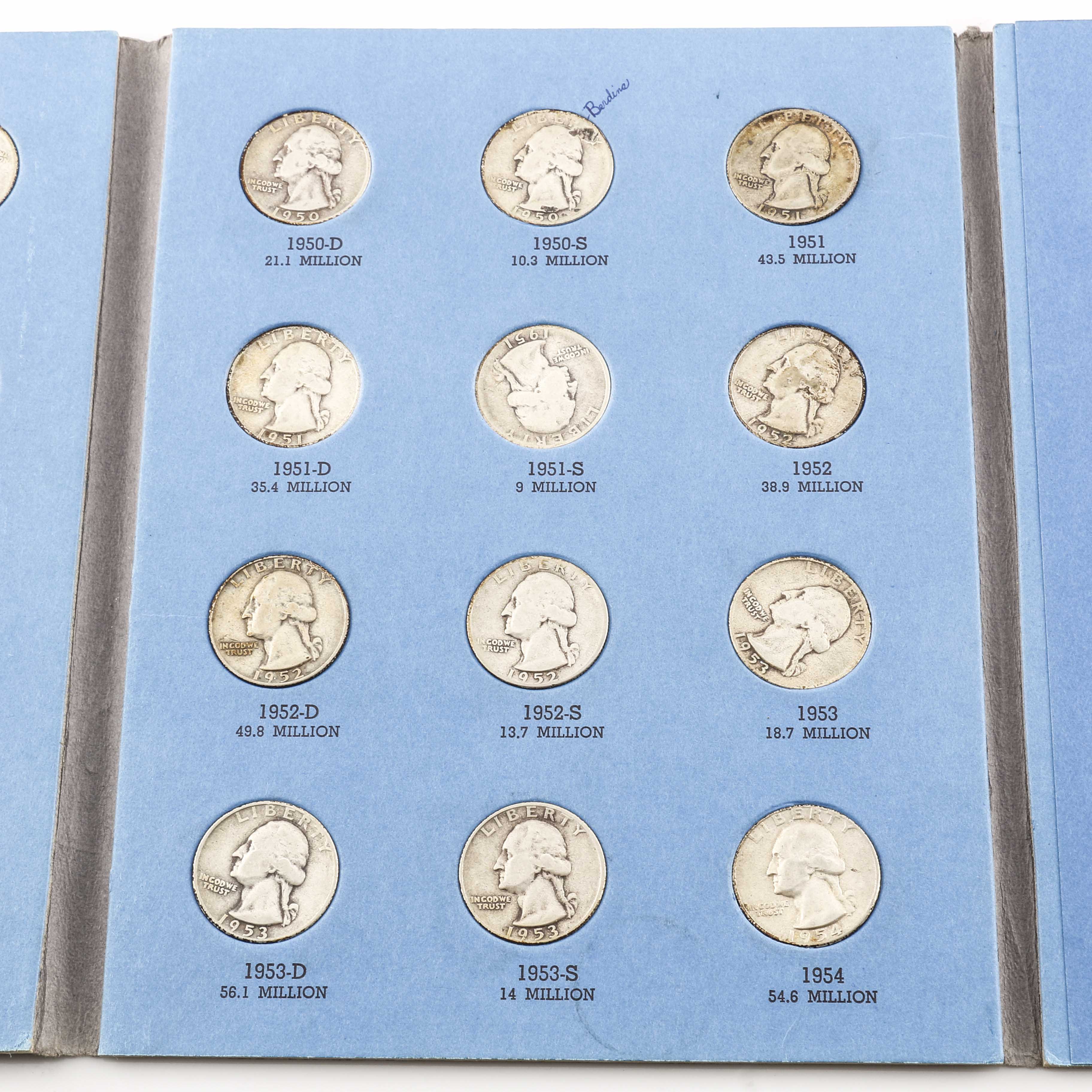Three Whitman Binders of Washington Quarters