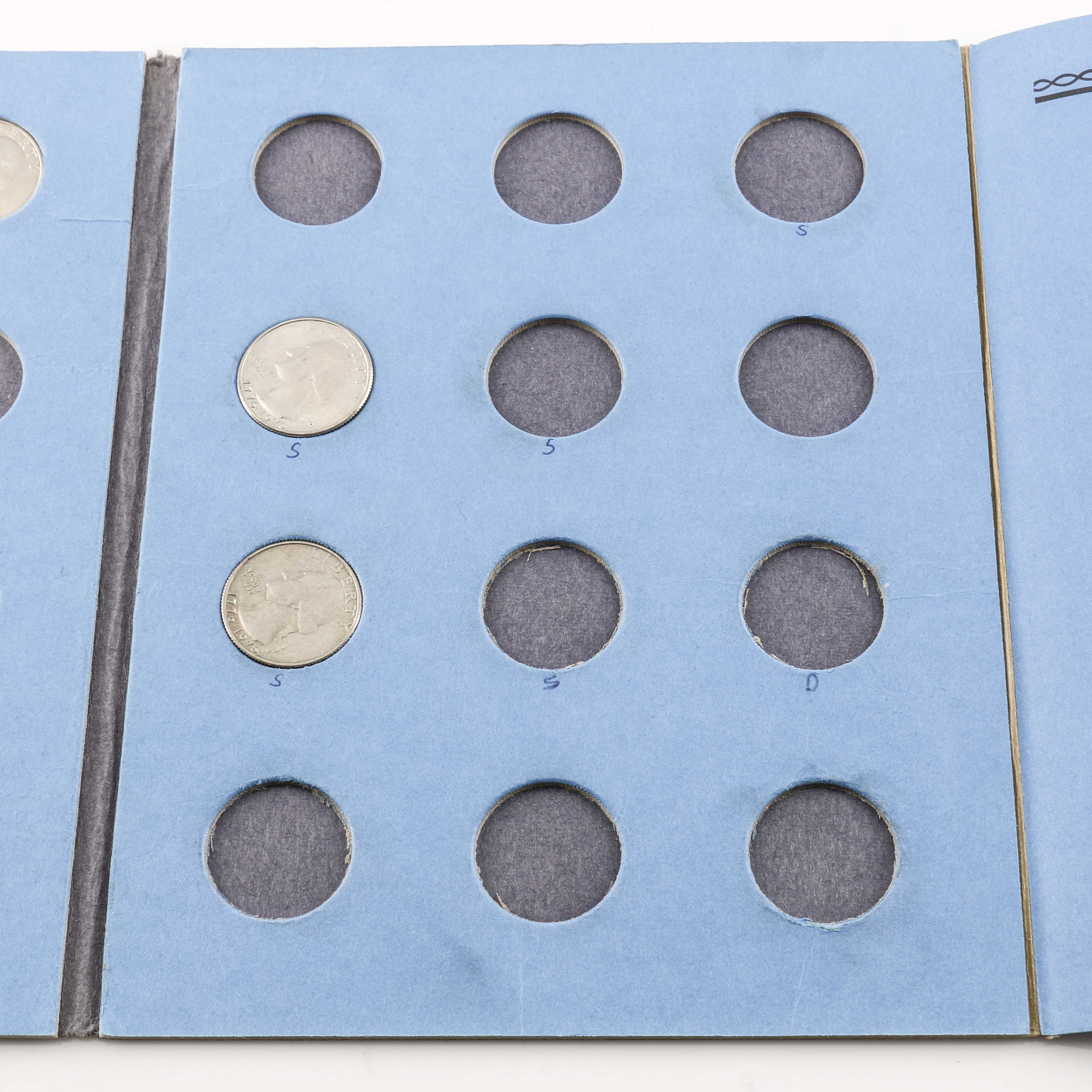 Three Whitman Binders of Washington Quarters