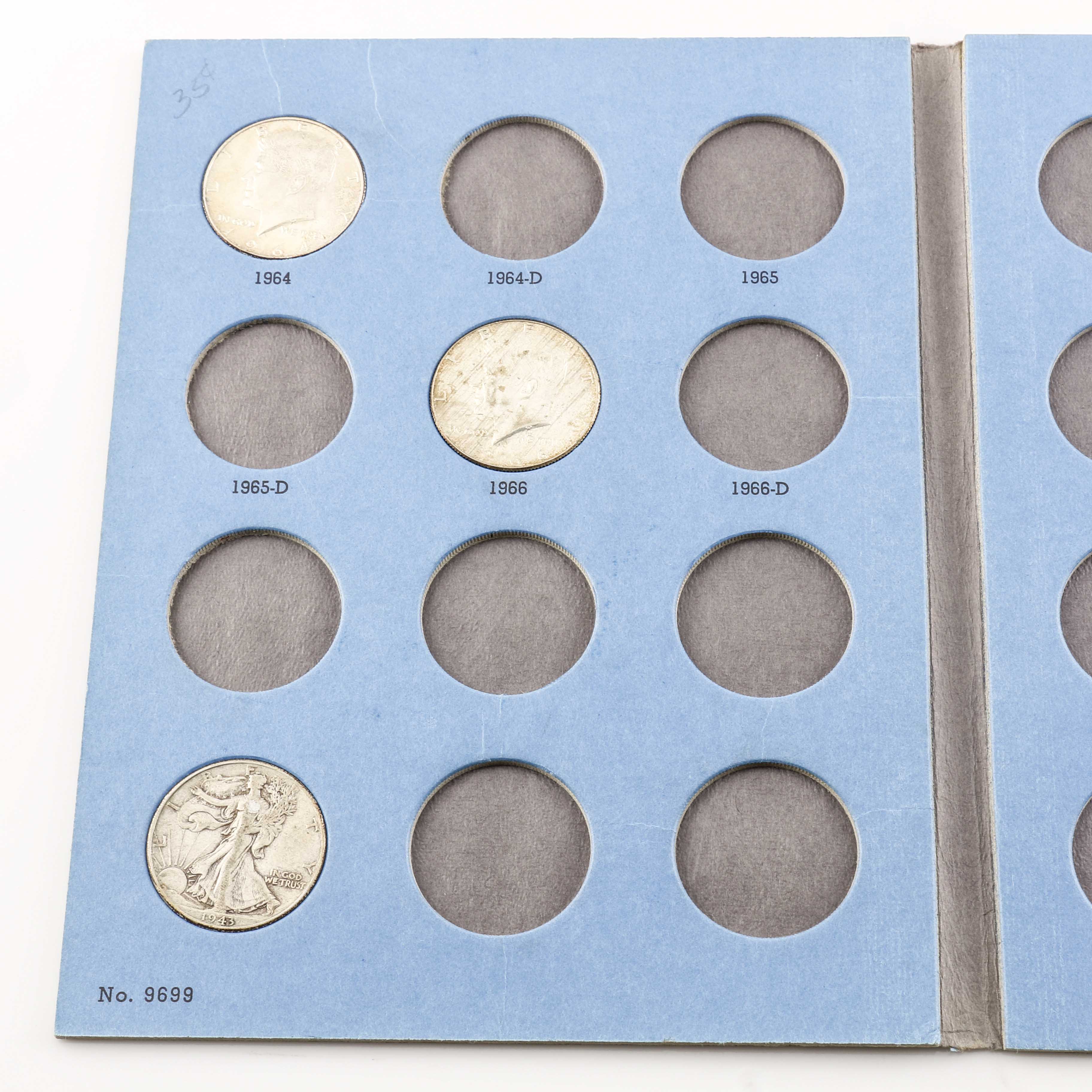 Whitman Binder of Kennedy Half Dollars
