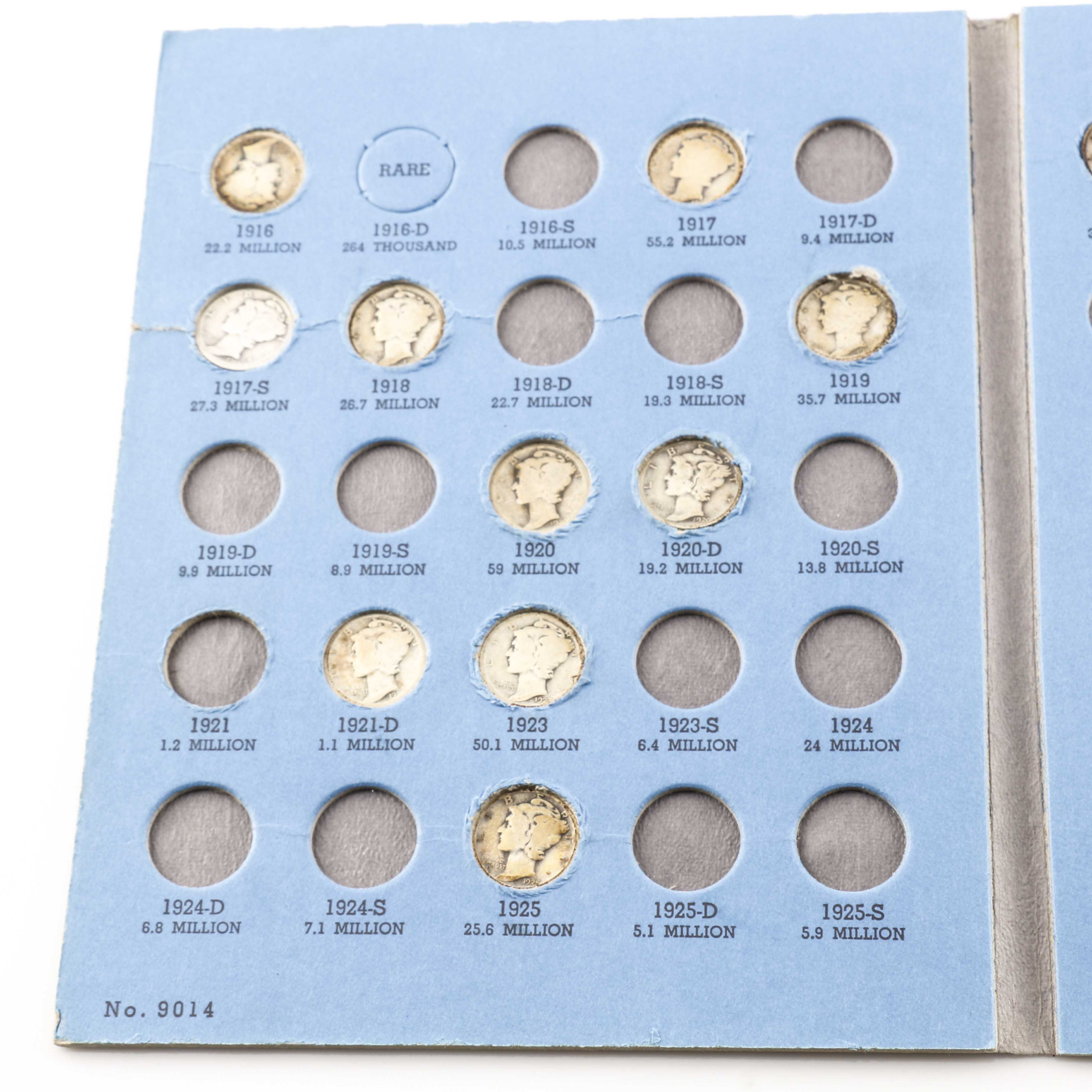 Whitman Binder of Mercury Silver Dimes