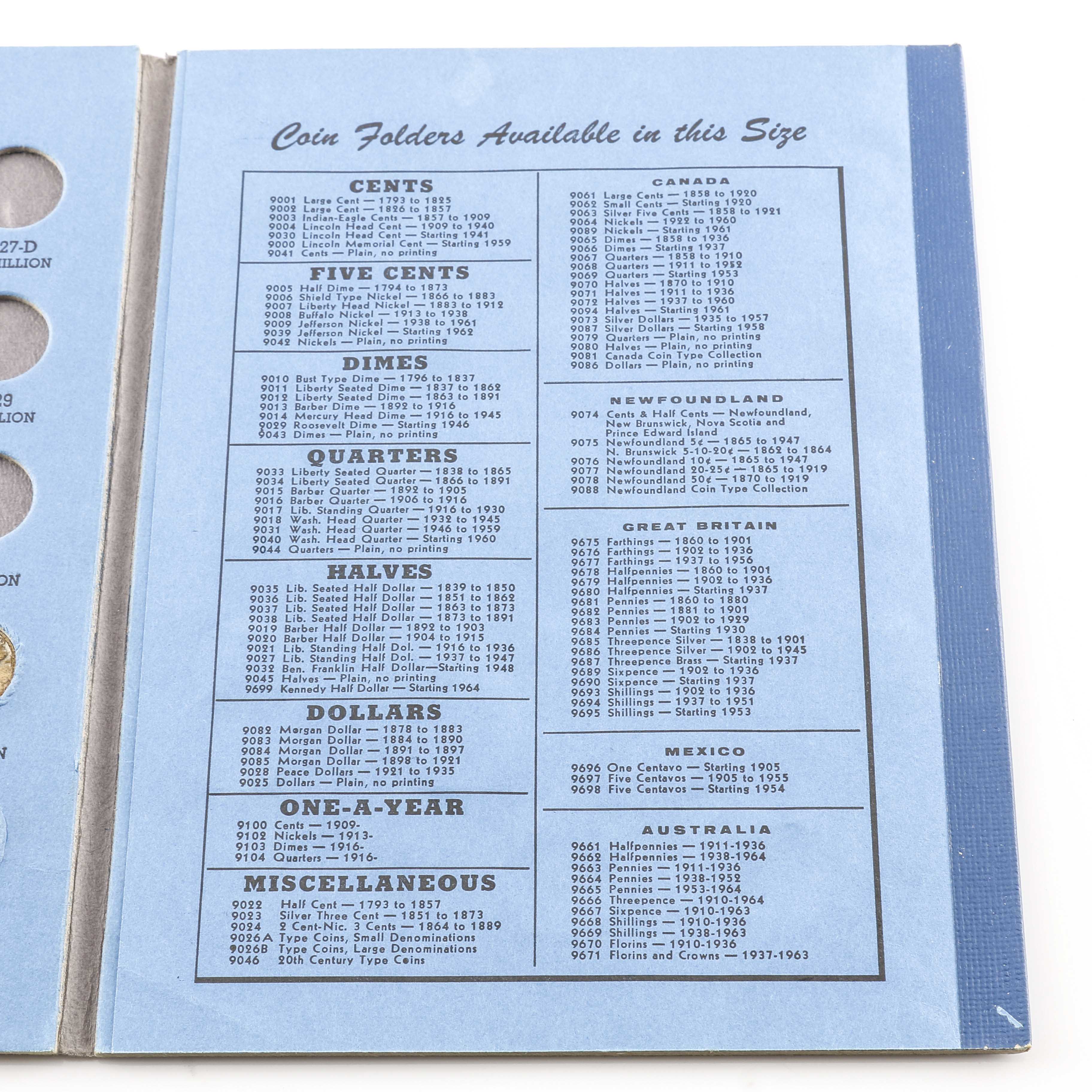 Whitman Binder of Mercury Silver Dimes