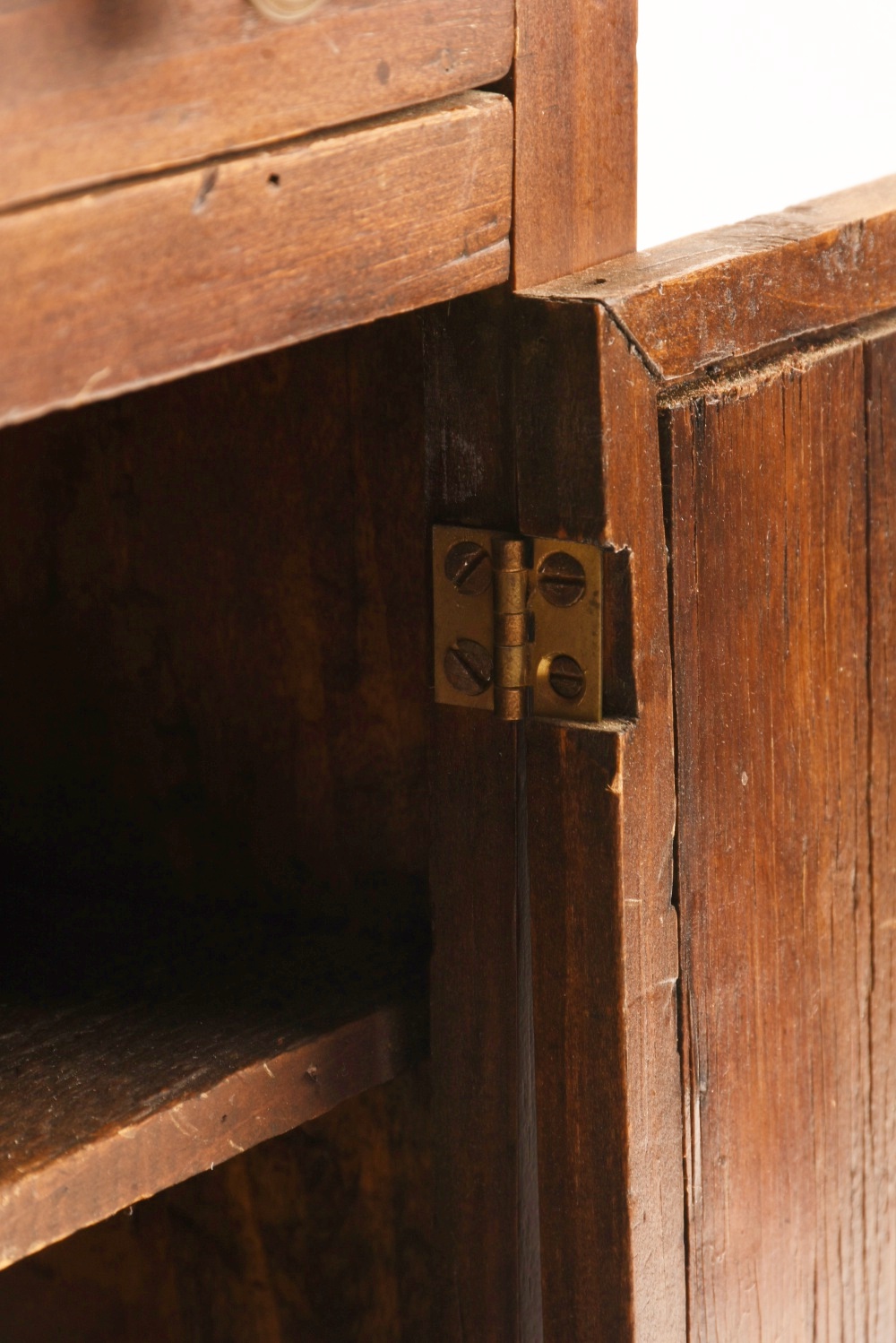 A 19th Oak Miniature Child's Stepback Cabinet