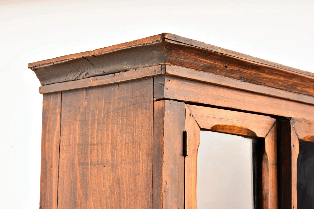 A 19th Oak Miniature Child's Stepback Cabinet