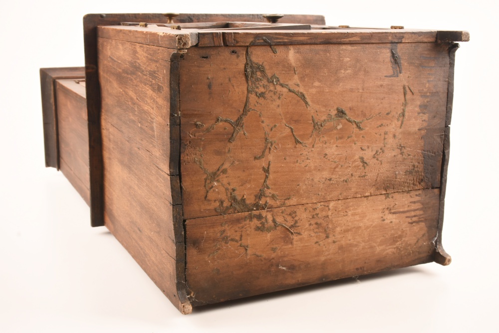 A 19th Oak Miniature Child's Stepback Cabinet