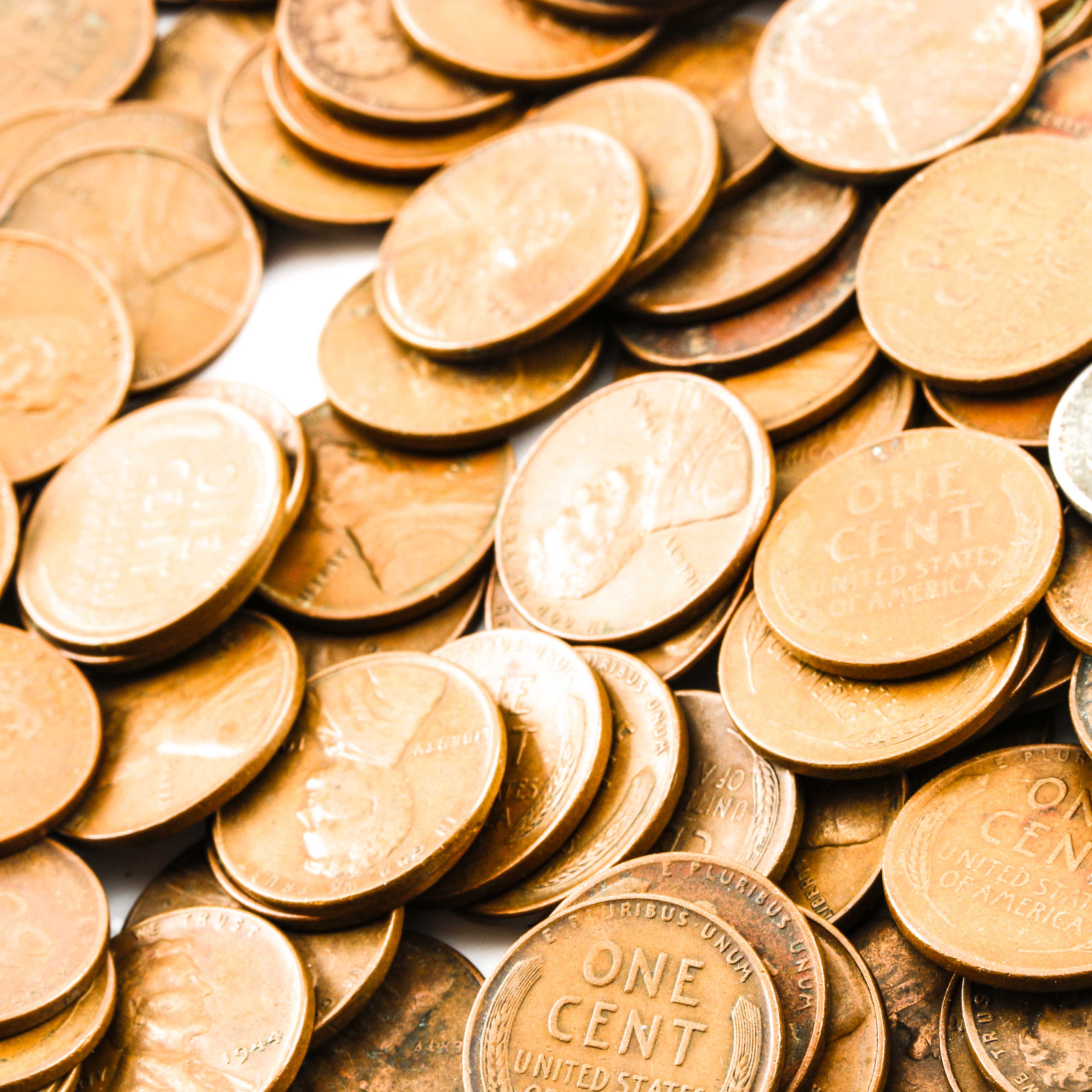 180 Wartime Lincoln Wheat Pennies