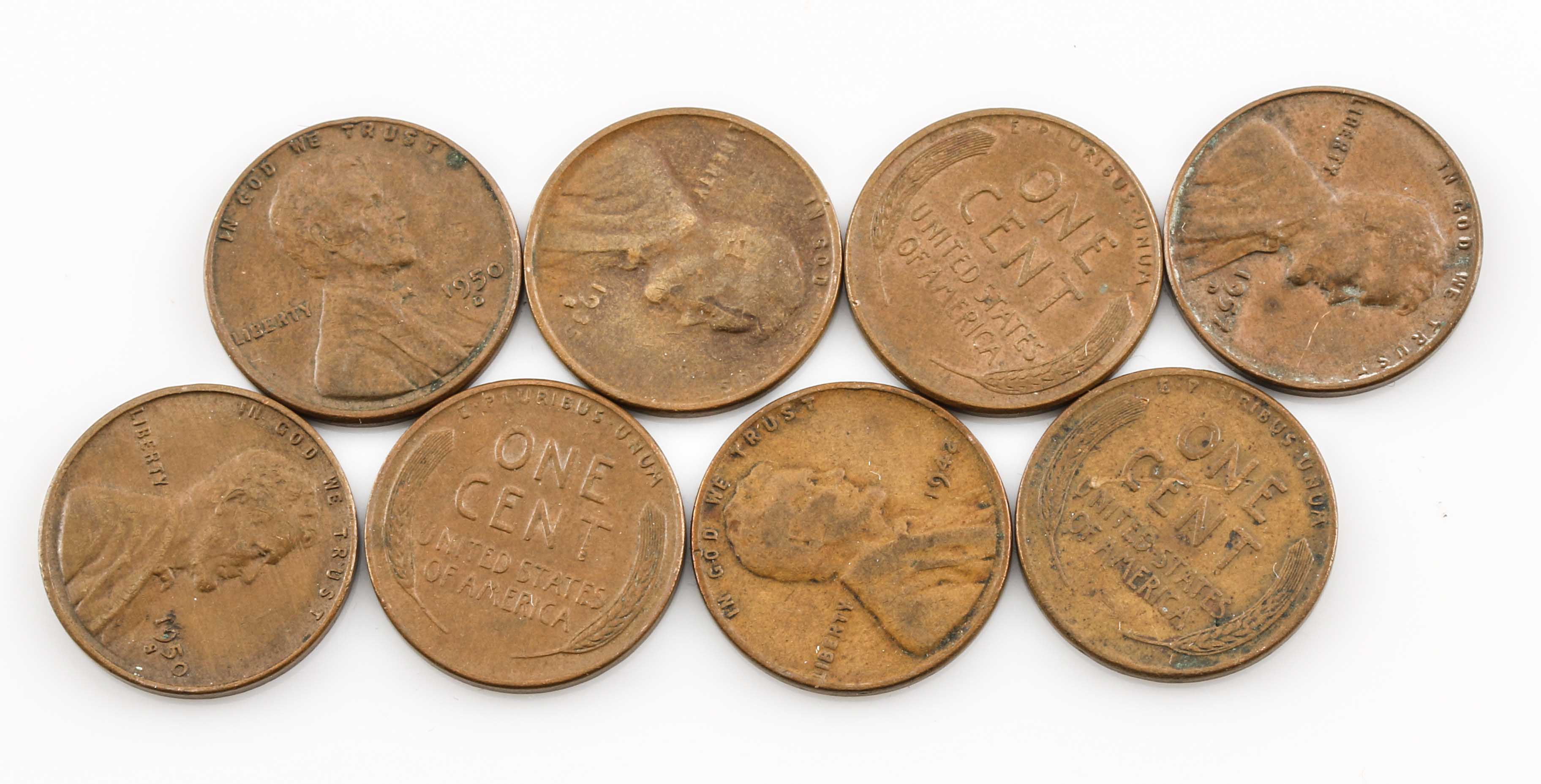Thirteen Rolls of Lincoln Wheat Pennies