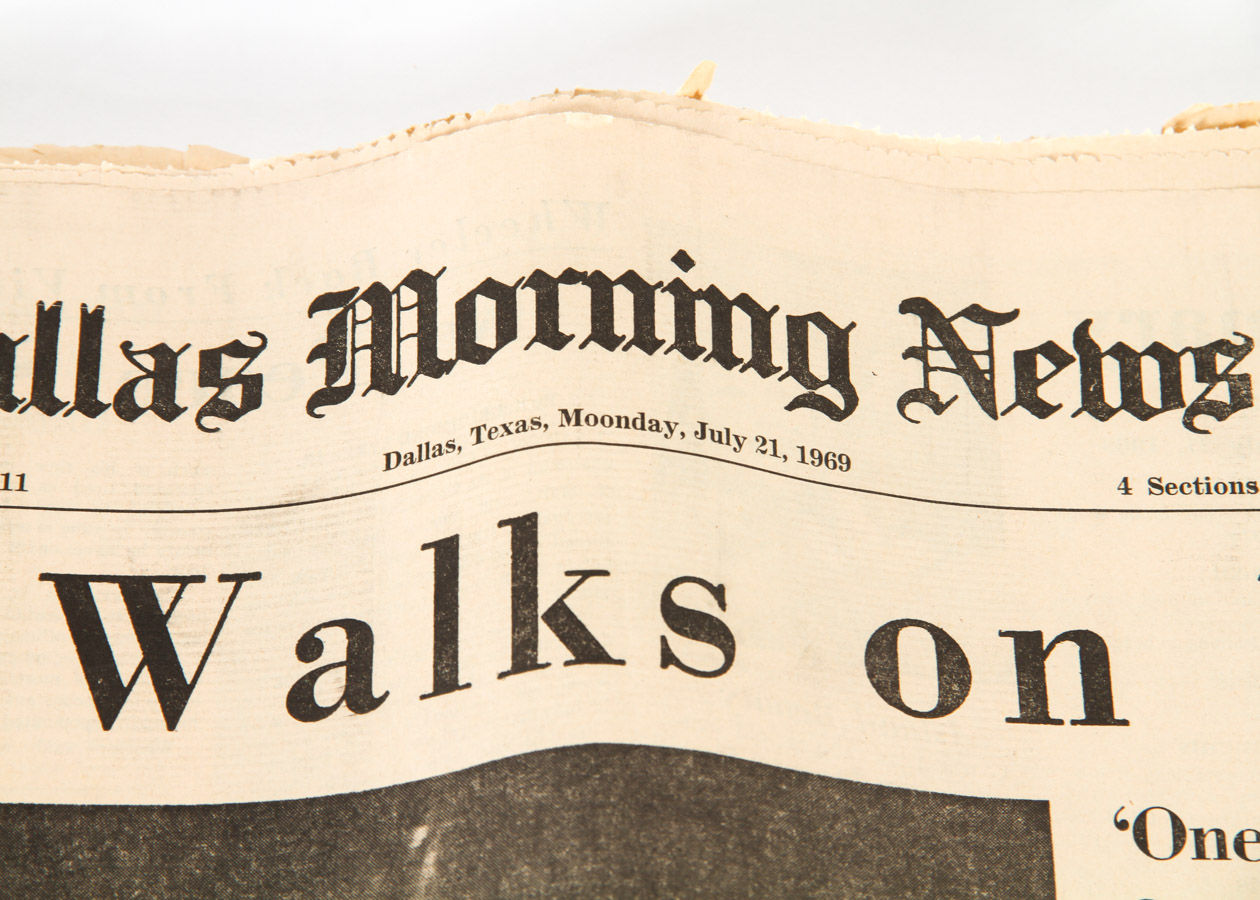 Apollo 11 Moon Landing Newspaper Memorabilia