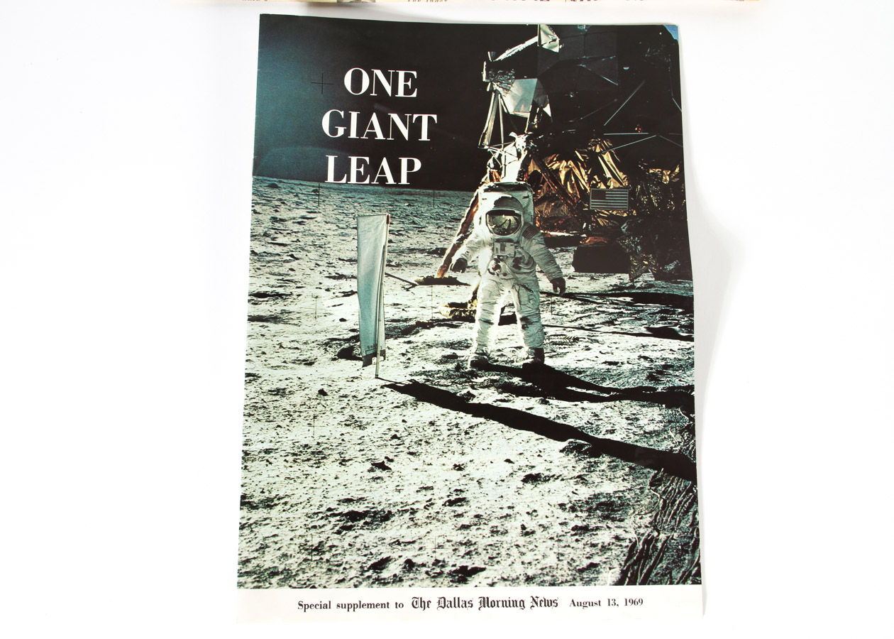 Apollo 11 Moon Landing Newspaper Memorabilia