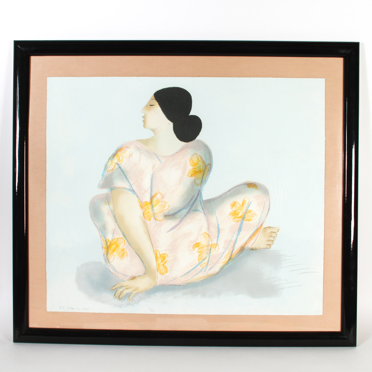 R.C. Gorman Serigraph on Paper "Woman from Maui"