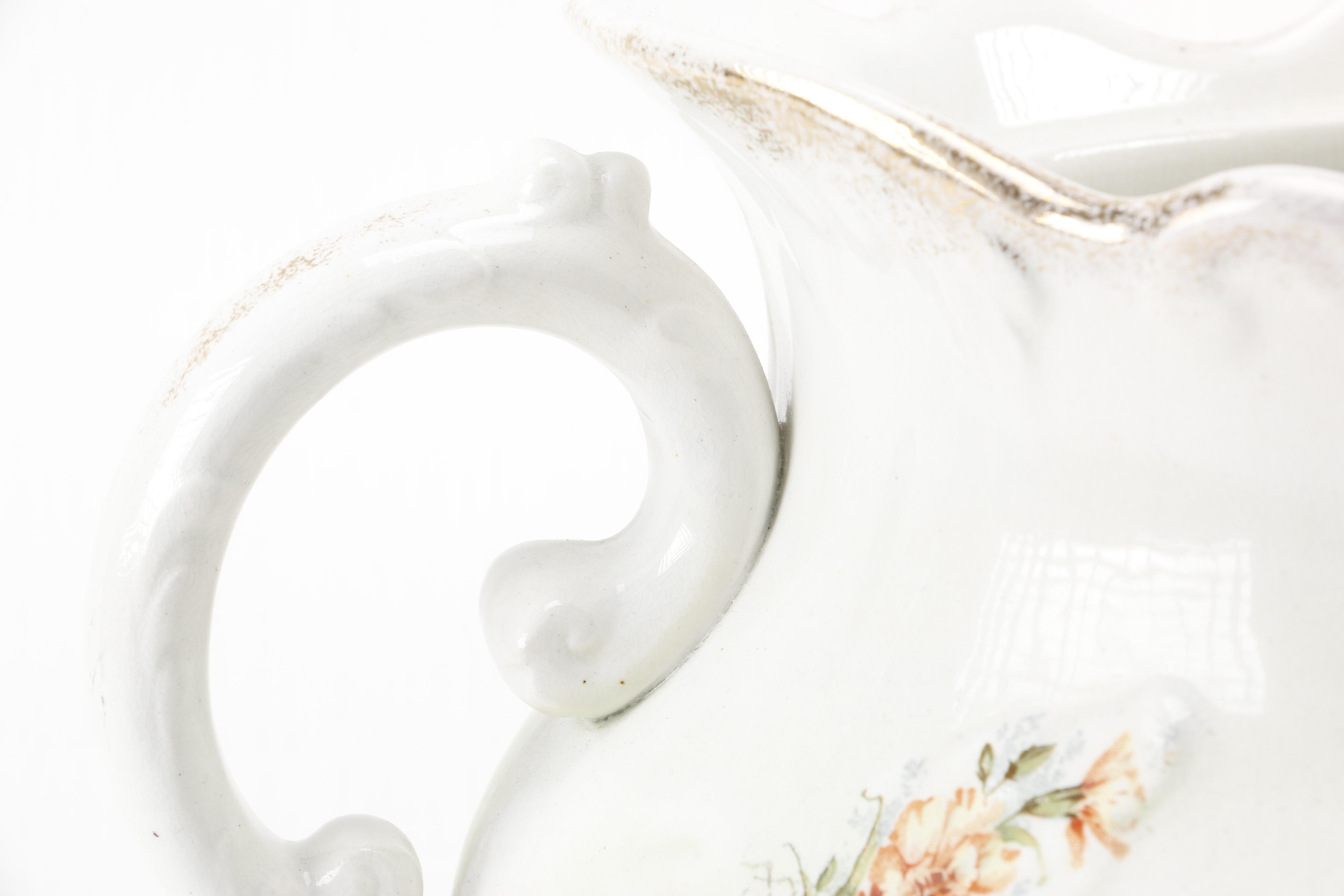 Antique Ceramic Vases Including Warwick Semi-Porcelain