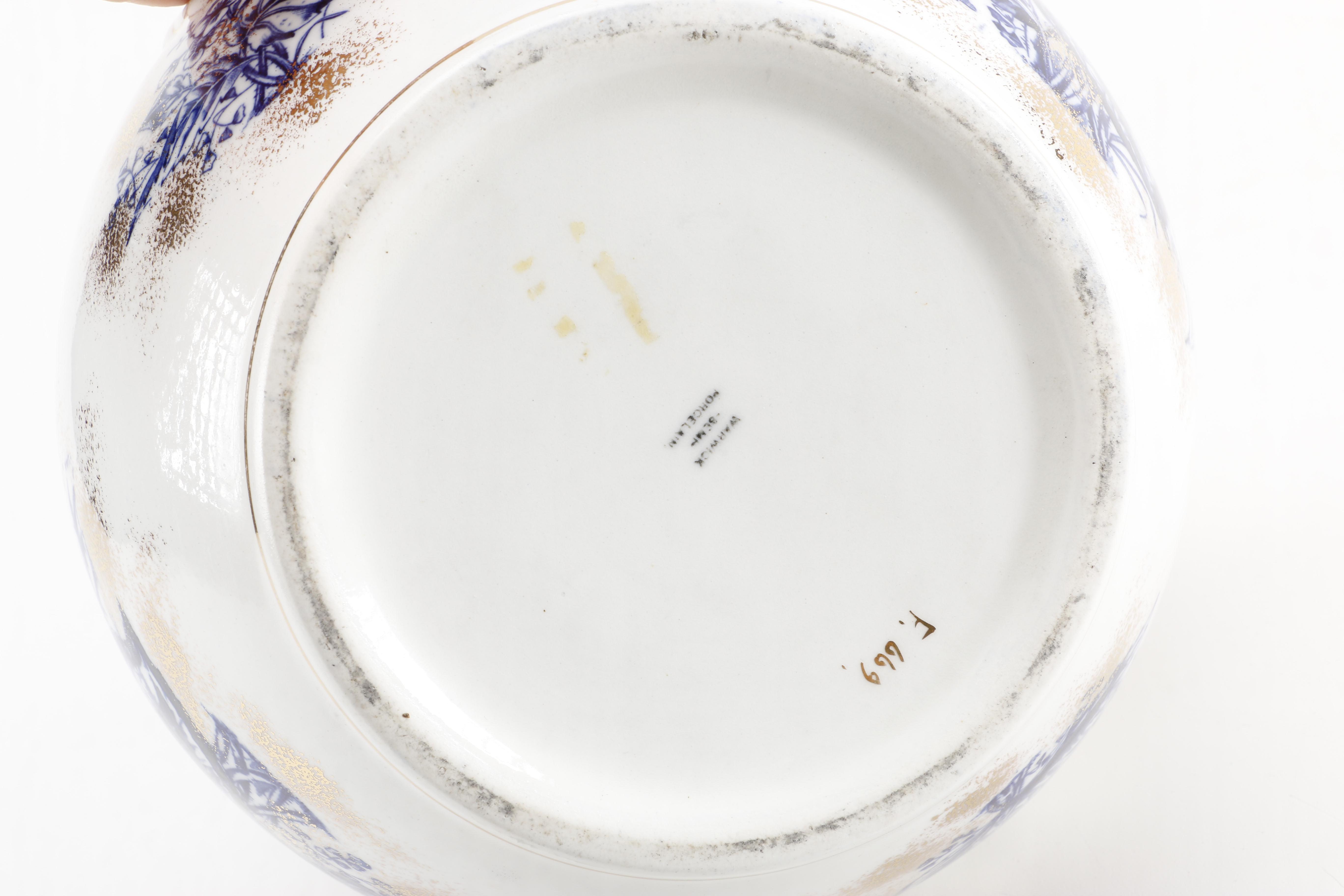 Antique Ceramic Vases Including Warwick Semi-Porcelain