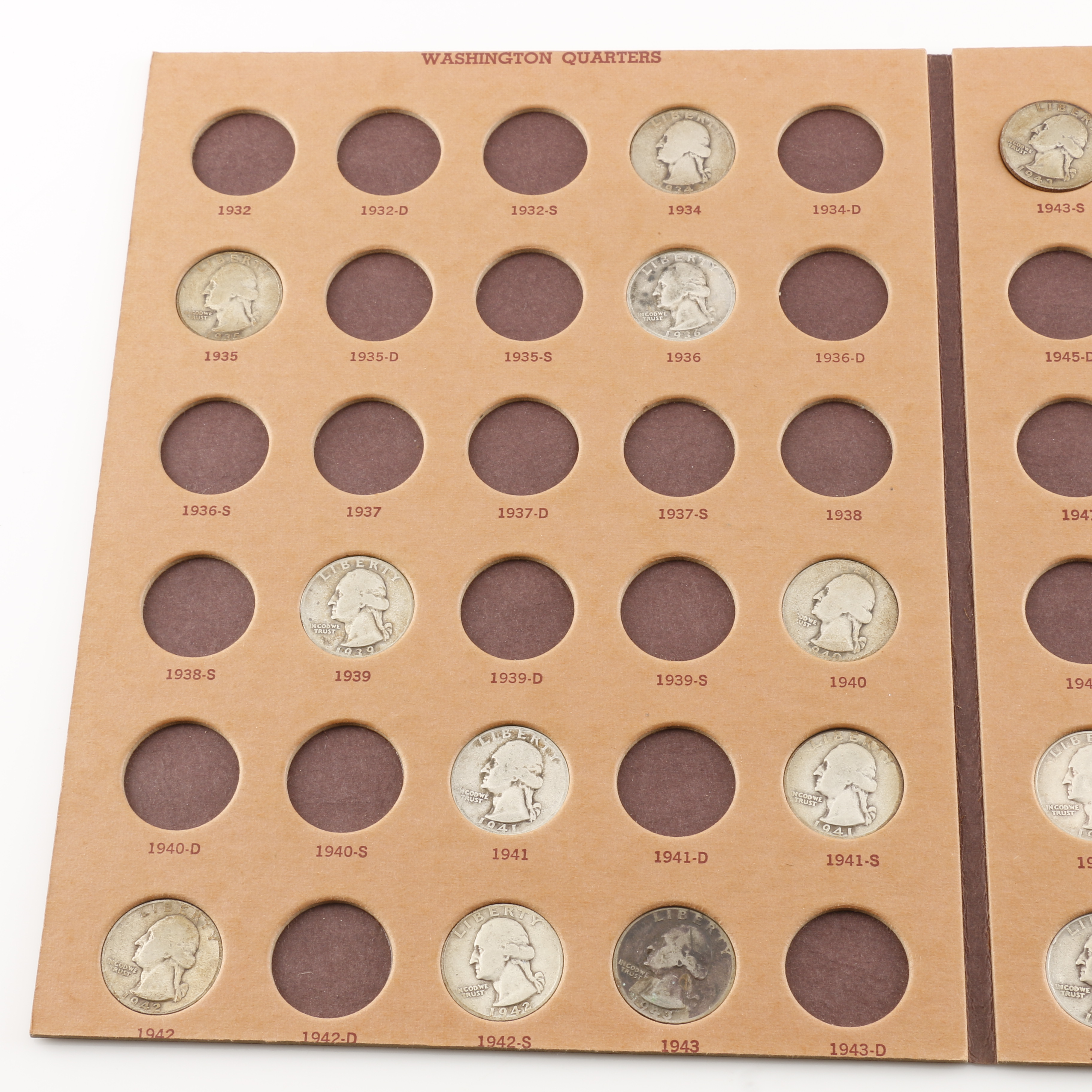 Binder of Washington Quarters