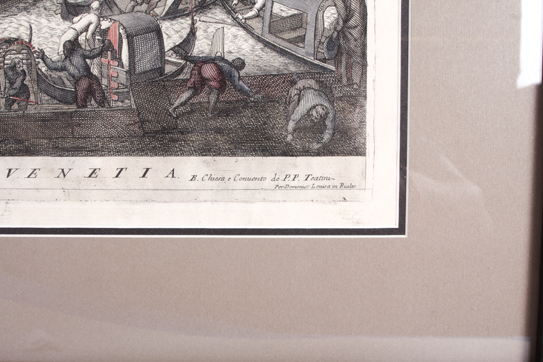 Domenico Louisa in Rialto Engraving "Veduta della Fonamenta della Croce di Venetia"