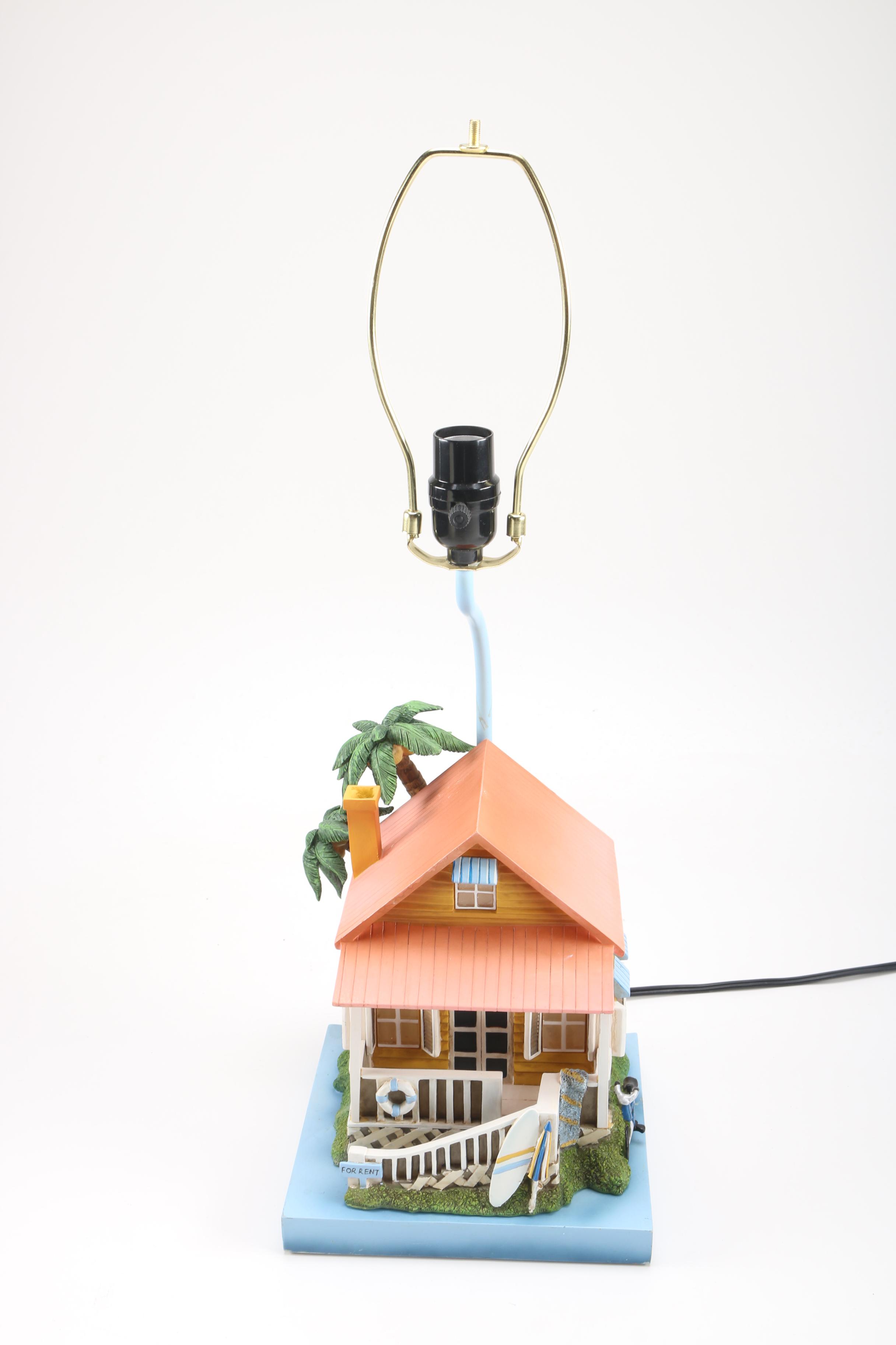 Tropical Cottage Ceramic Accent Lamp