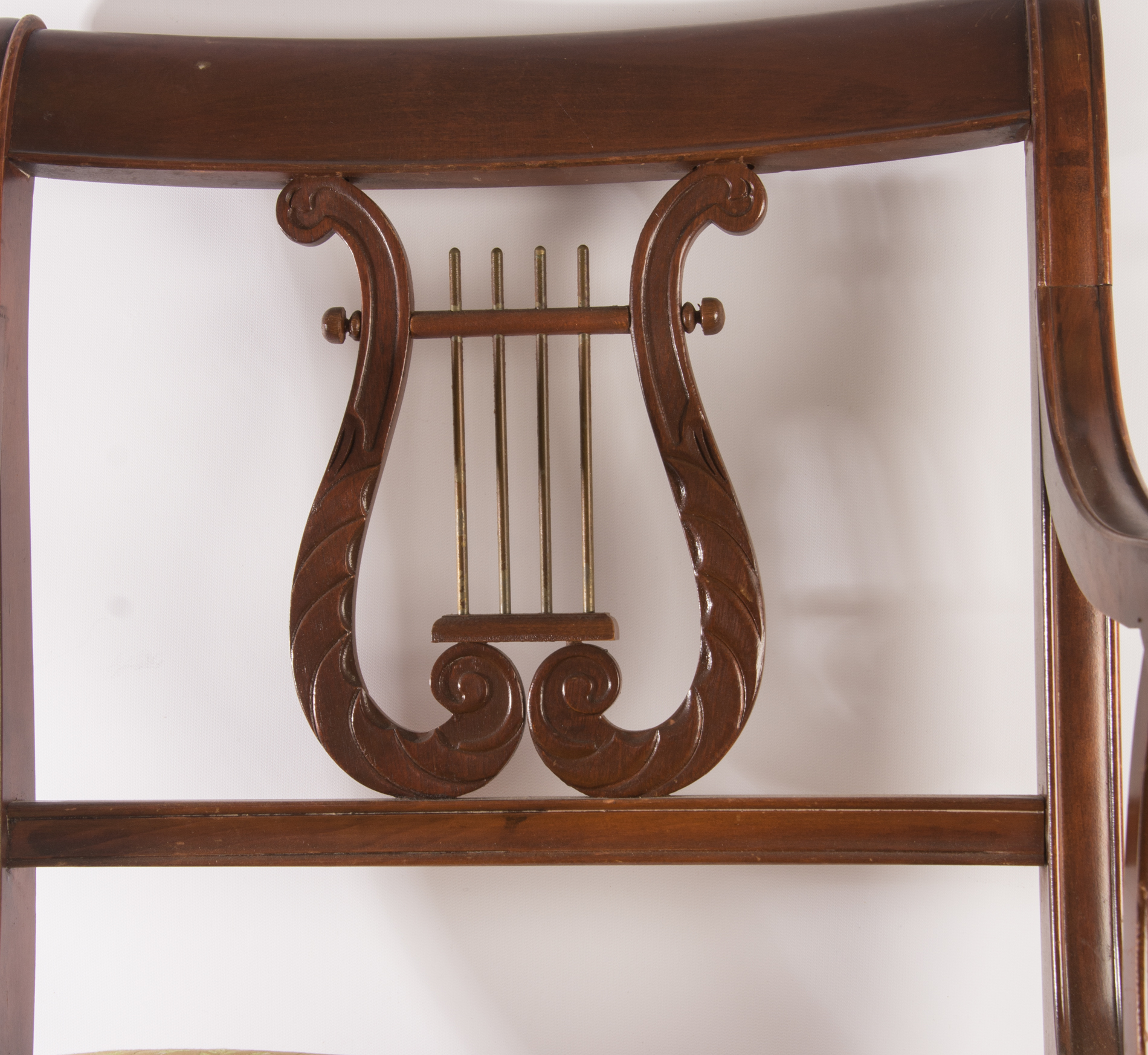 Antique Lyre Back Dining Chairs