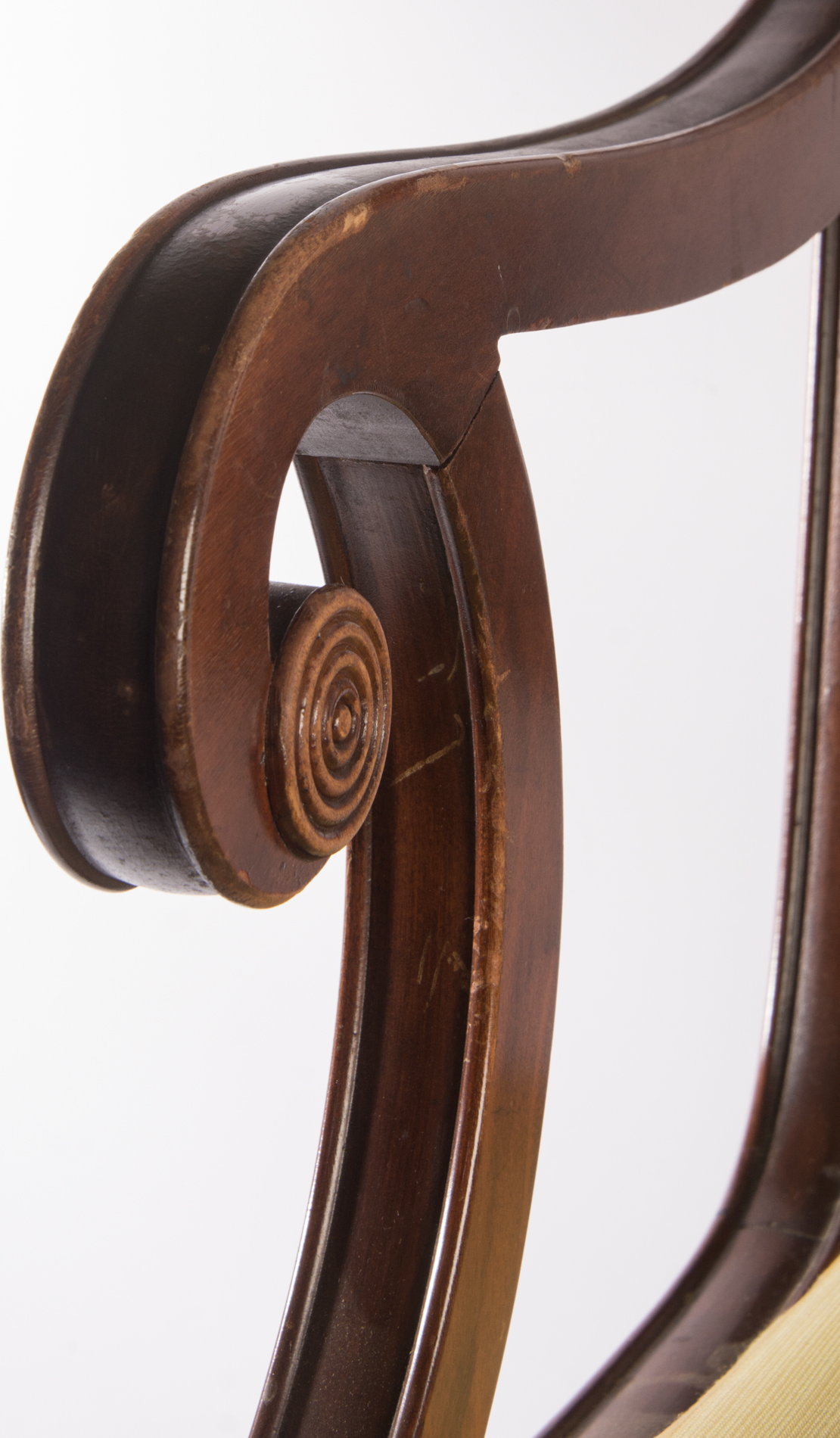 Antique Lyre Back Dining Chairs