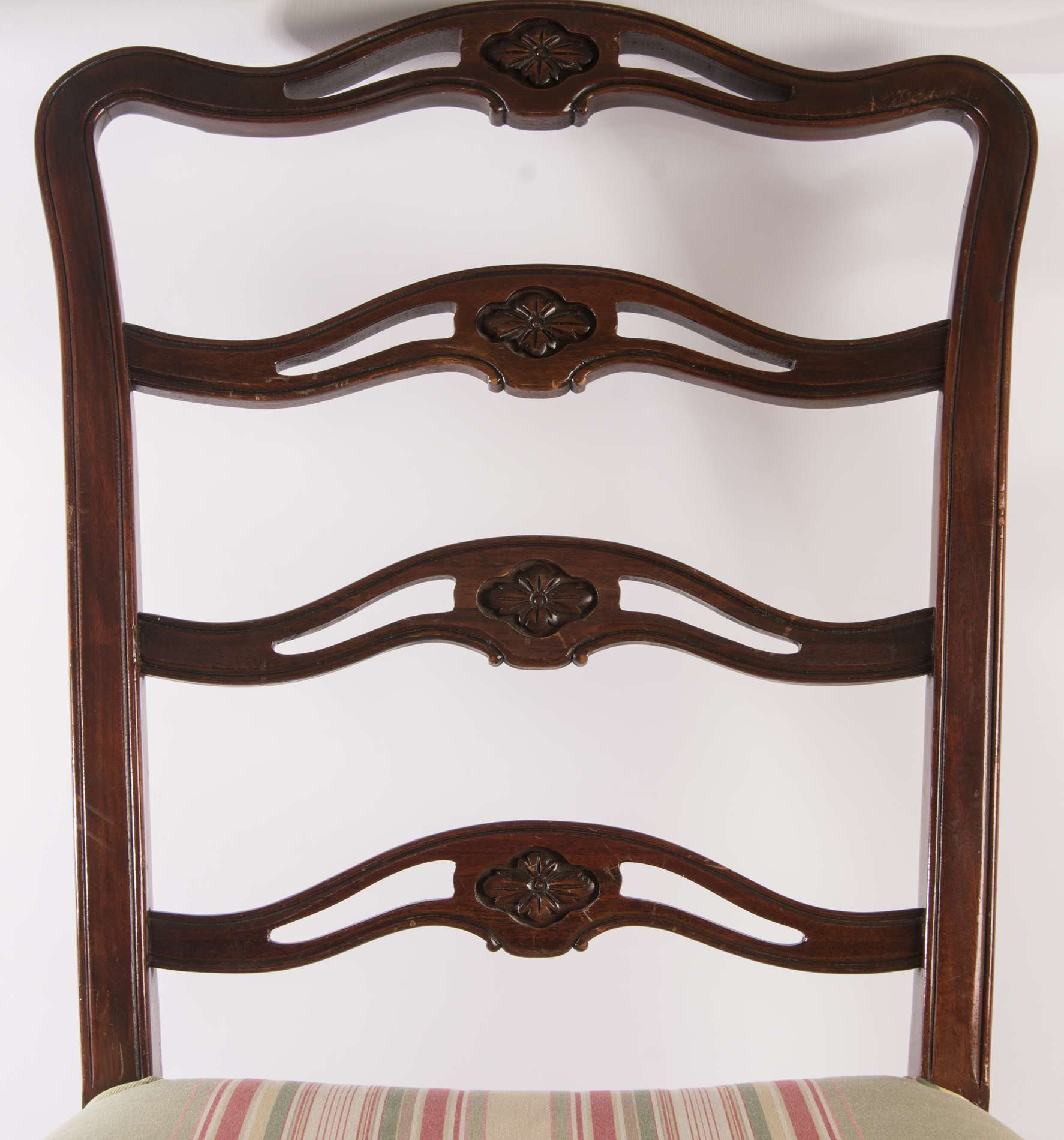 Vintage Ribbon Back Dining Chairs