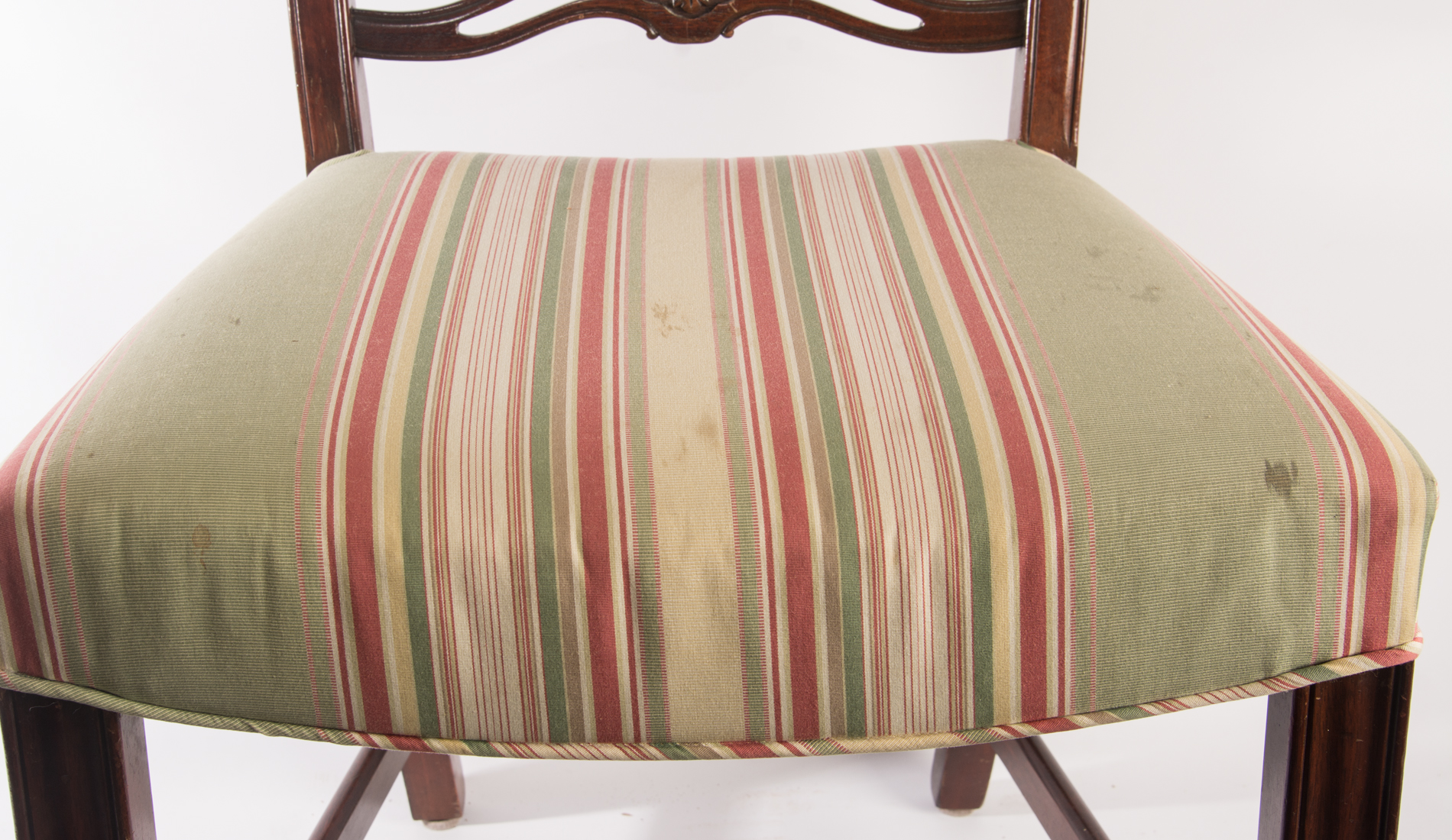 Vintage Ribbon Back Dining Chairs