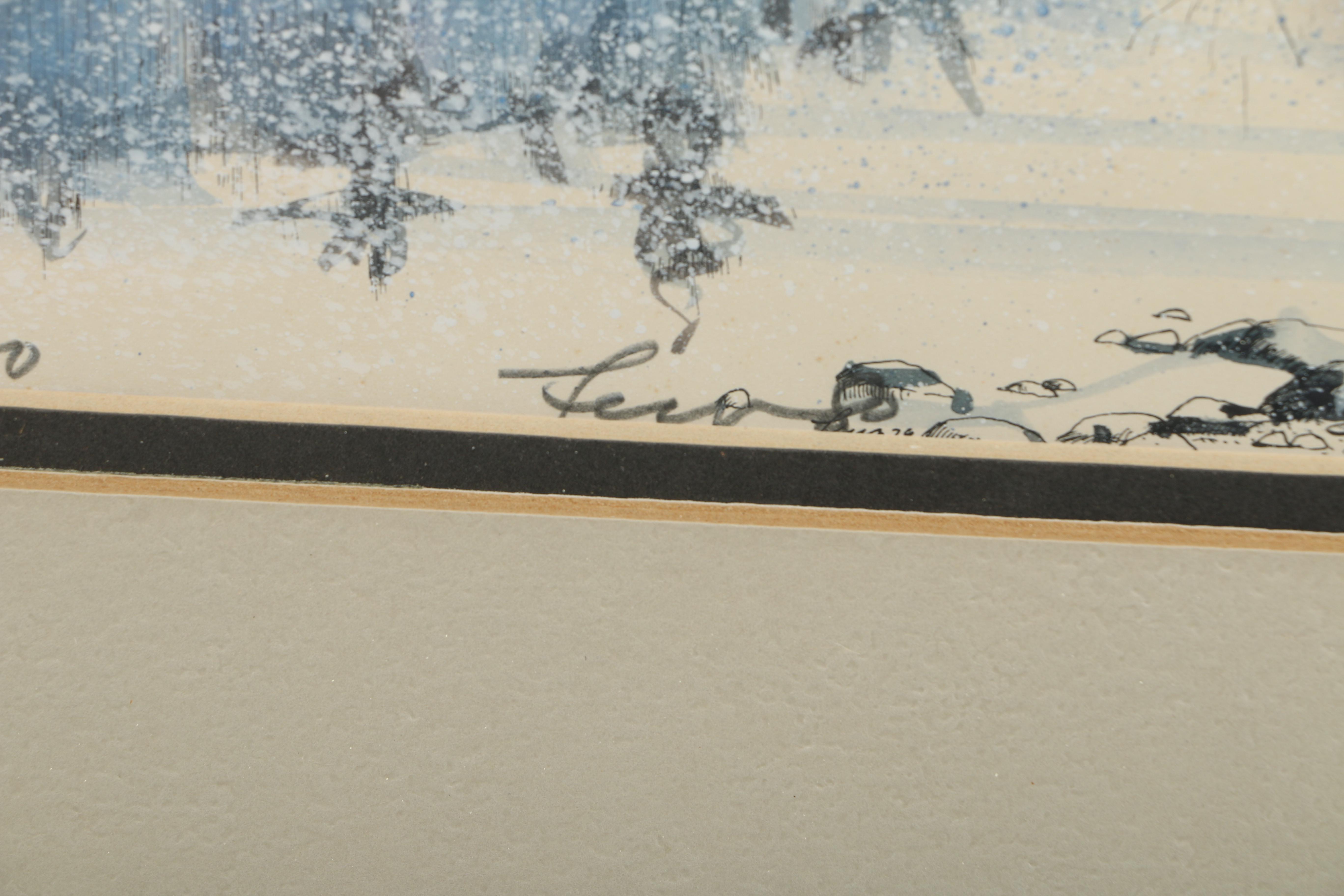 Limited Edition Hand-Colored Lithographs of Landscapes