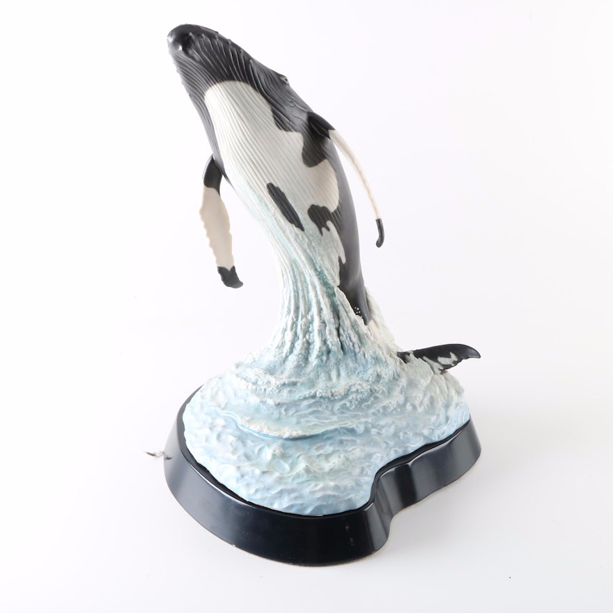 Limited Edition Cybis "Humpback Whale" Bisque Figurine