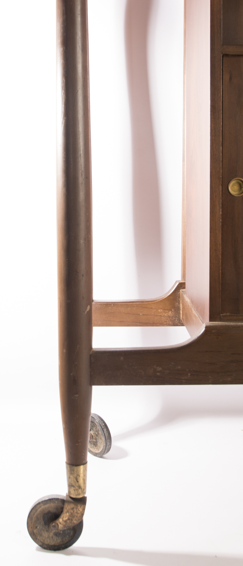 Mid Century Modern Rolling Bar Cart