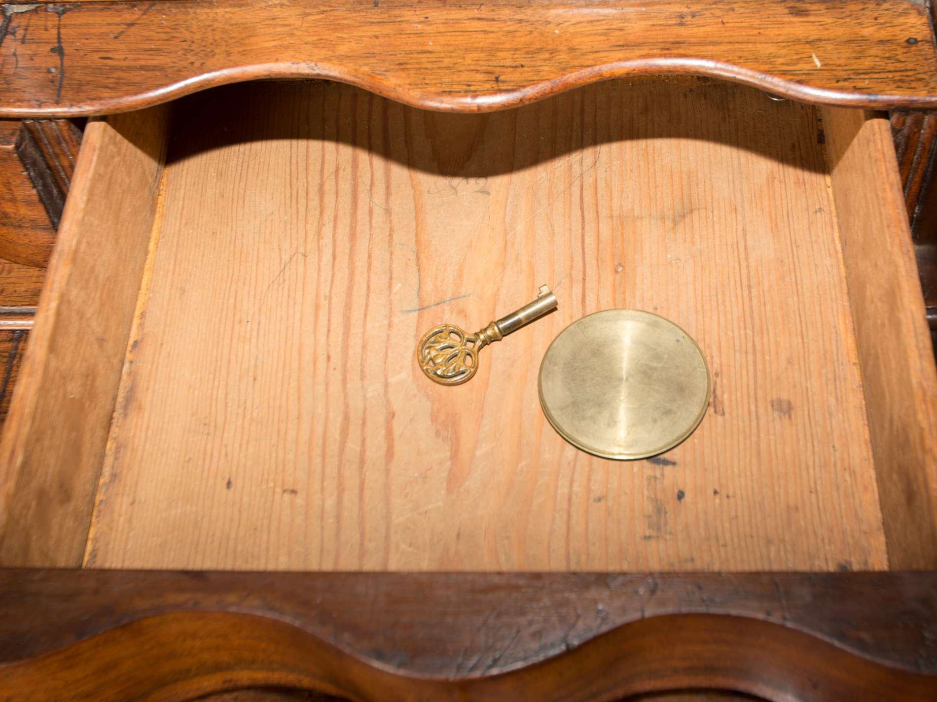 Antique English Walnut Slant Front Secretary