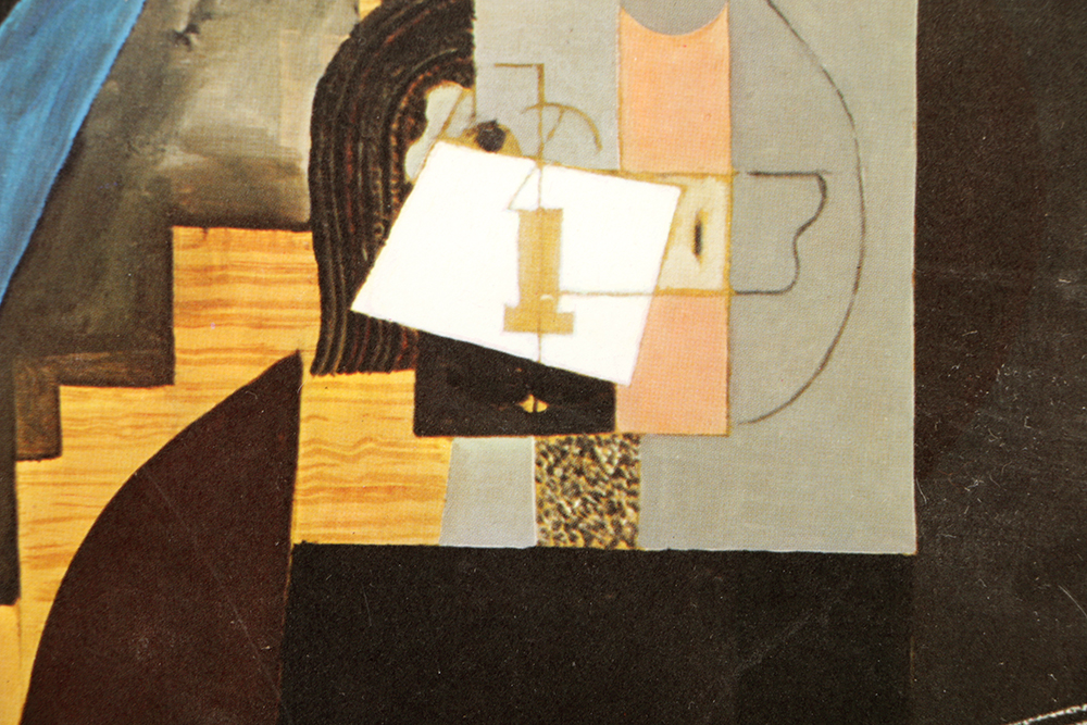 After Picasso Offset Lithograph on Paper "L'Homme aux cartes"