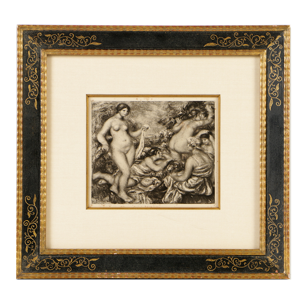 Soft Ground Etching on Paper after Renoir's "The Bathers"