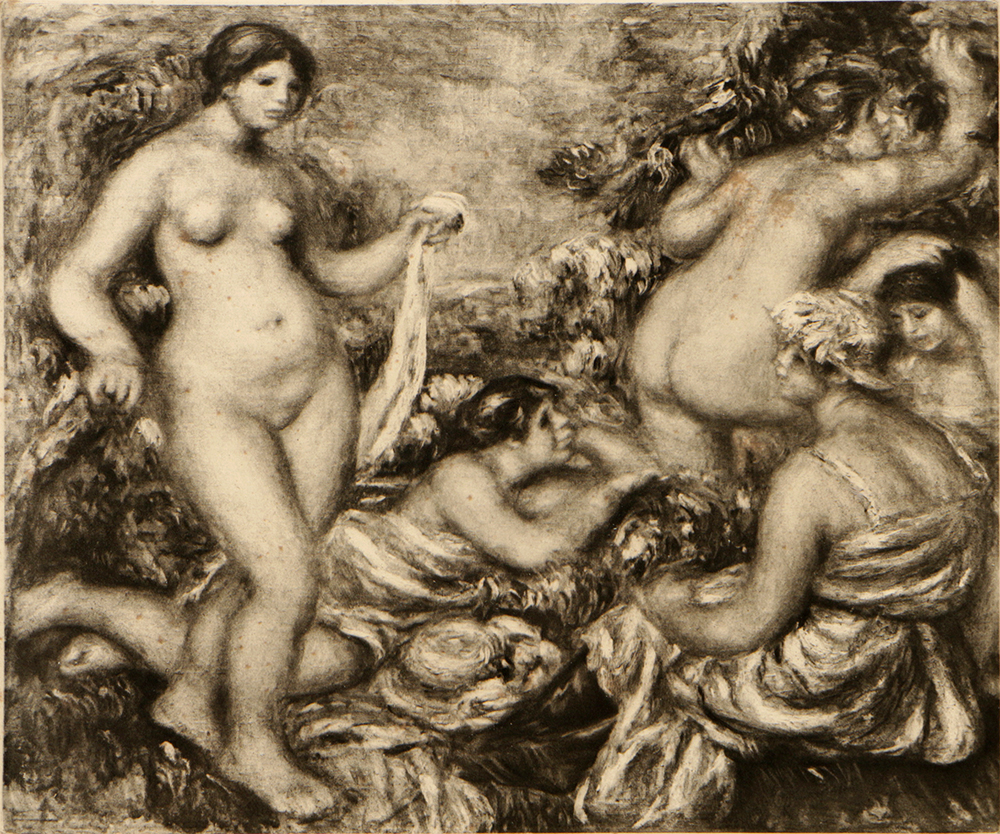 Soft Ground Etching on Paper after Renoir's "The Bathers"
