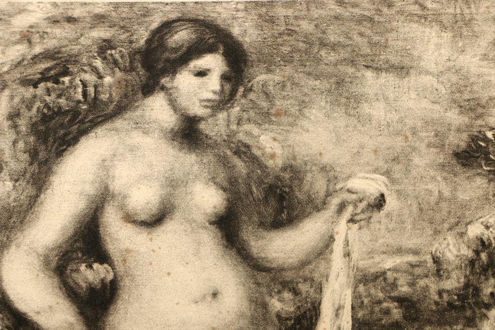 Soft Ground Etching on Paper after Renoir's "The Bathers"