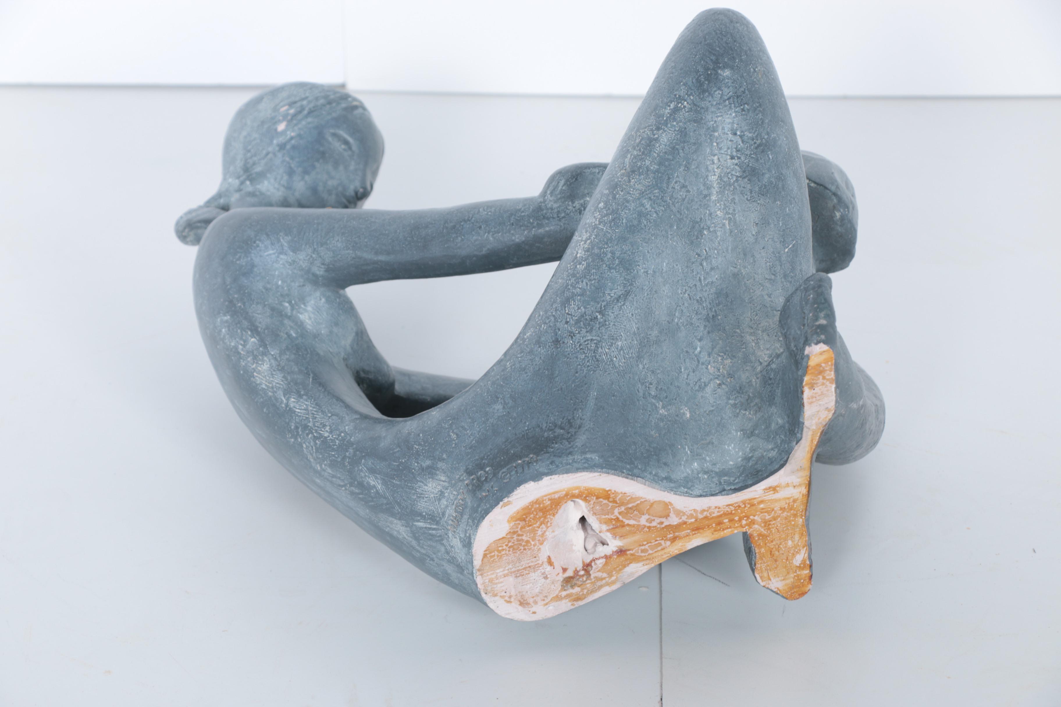 Kathy Kline Plaster Reproduction Sculpture "Mother and Child"