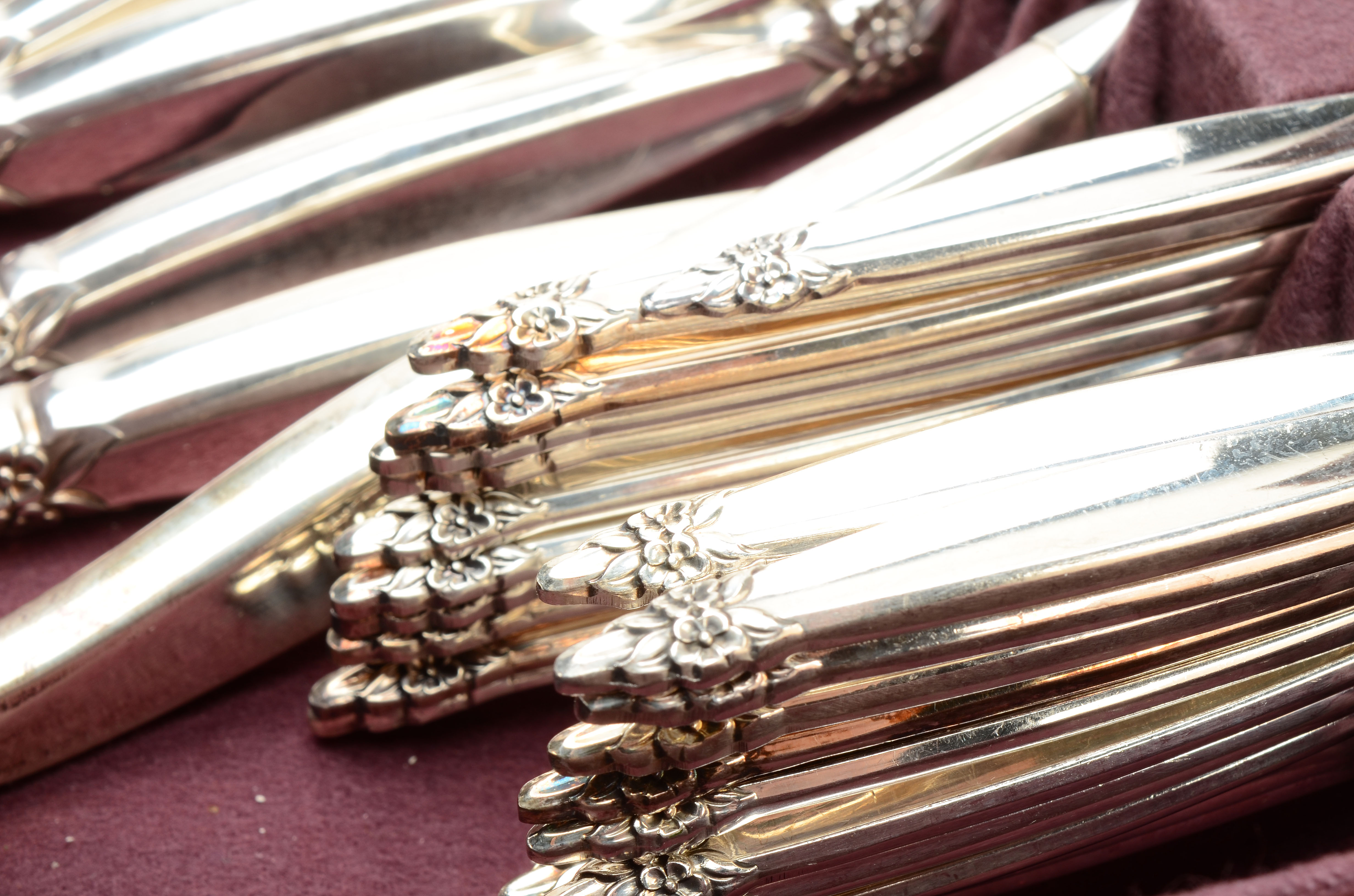 Rogers Bros. Silver Plate Flatware Set