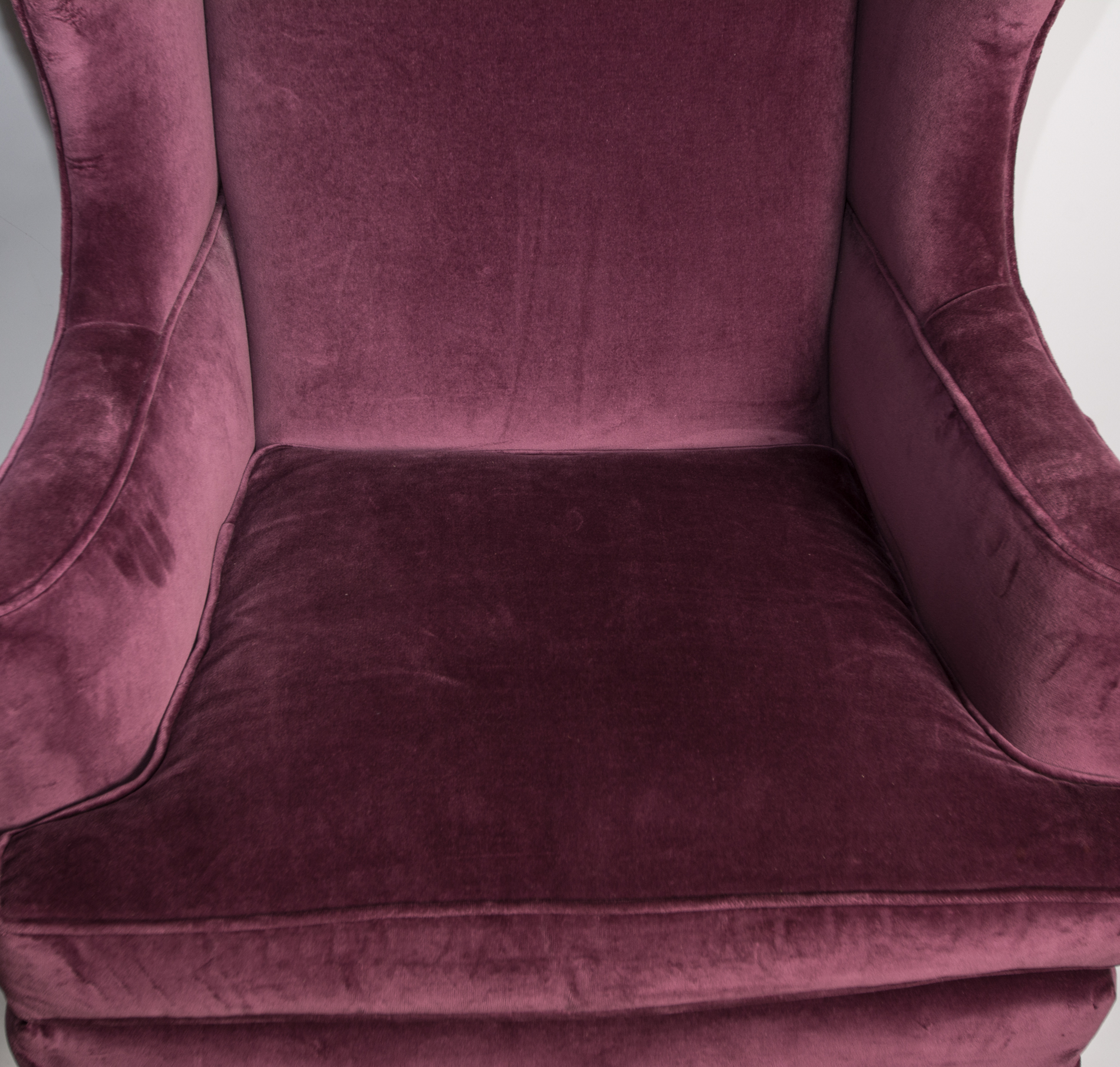 Lilac Upholstered Wingback Chair