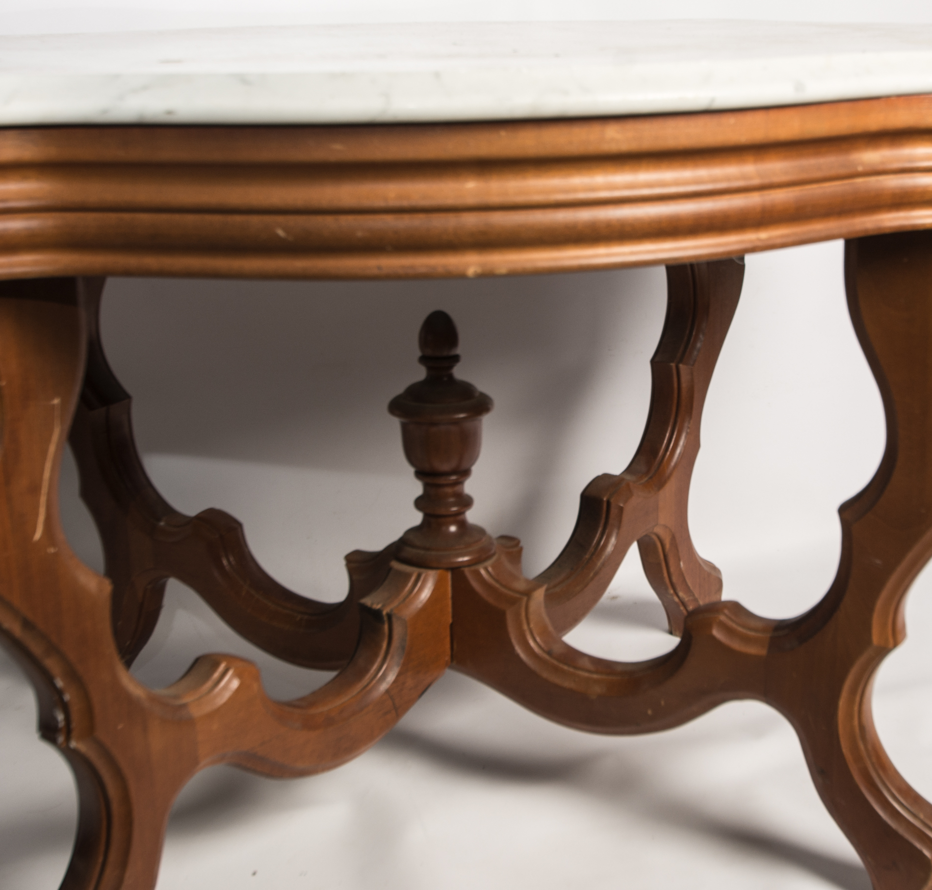 Victorian Style Marble Topped Table