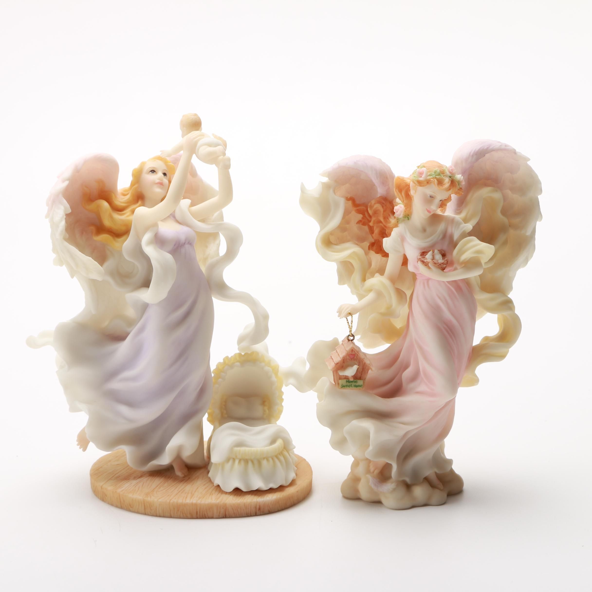 Roman, Inc "Leah" and "Morgan" Seraphim Classics Figurines
