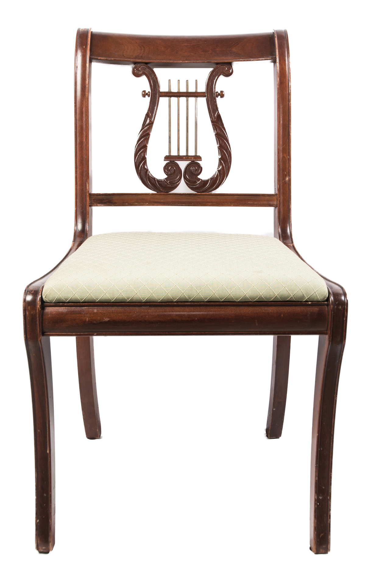 Antique Lyre Back Dining Chairs